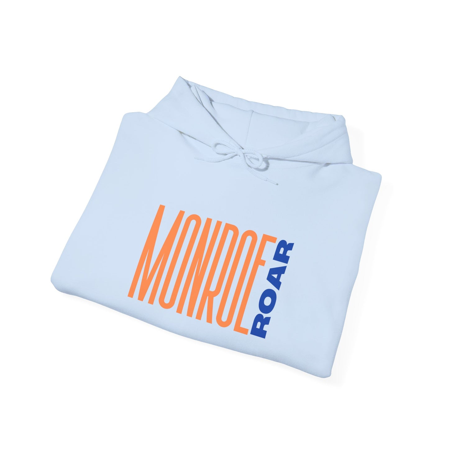 Monroe Roar Unisex Heavy Blend™ Hoodie – Comfortable Graphic Sweatshirt in Blue
