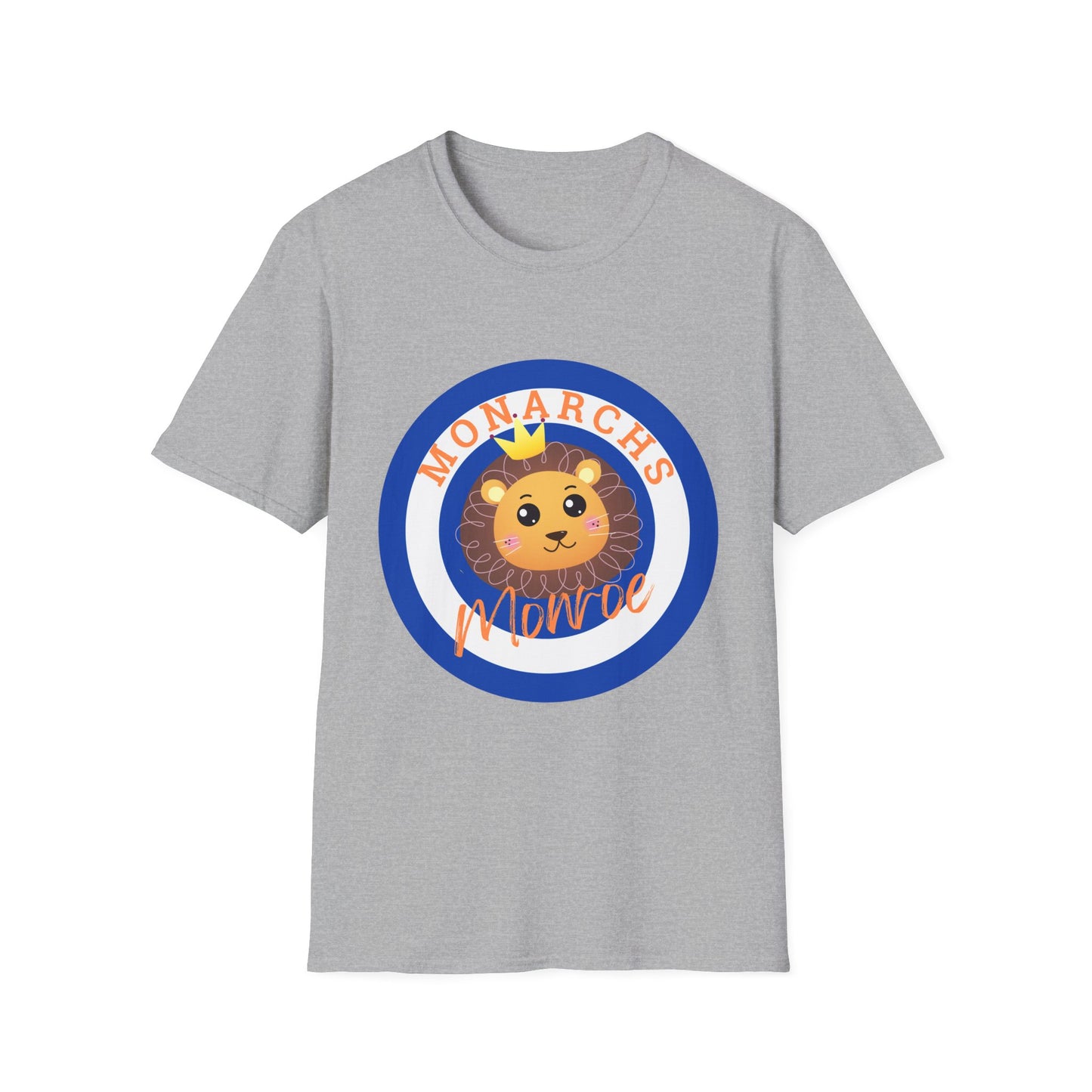 Monarch Lion Unisex Softstyle T-Shirt - Fun & Playful Design