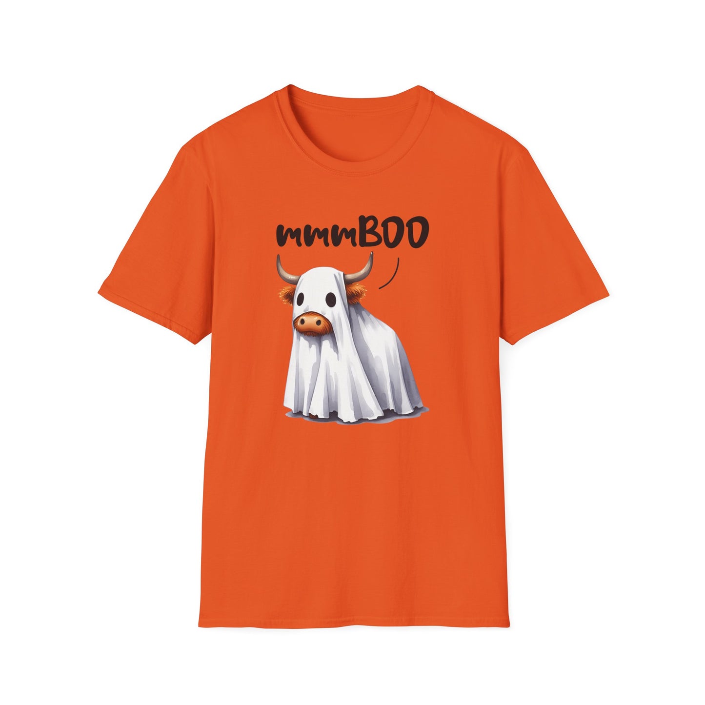 mmmBoo Cute Halloween Cow Unisex T-Shirt - 'mmmBOO'