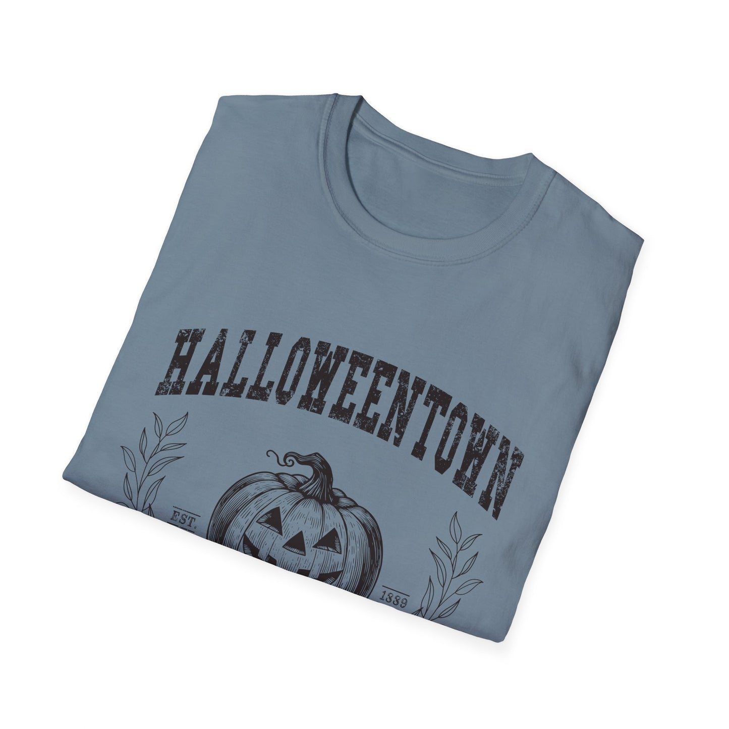 Halloween University Pumpkin Graphic T-Shirt for Fall Celebrations