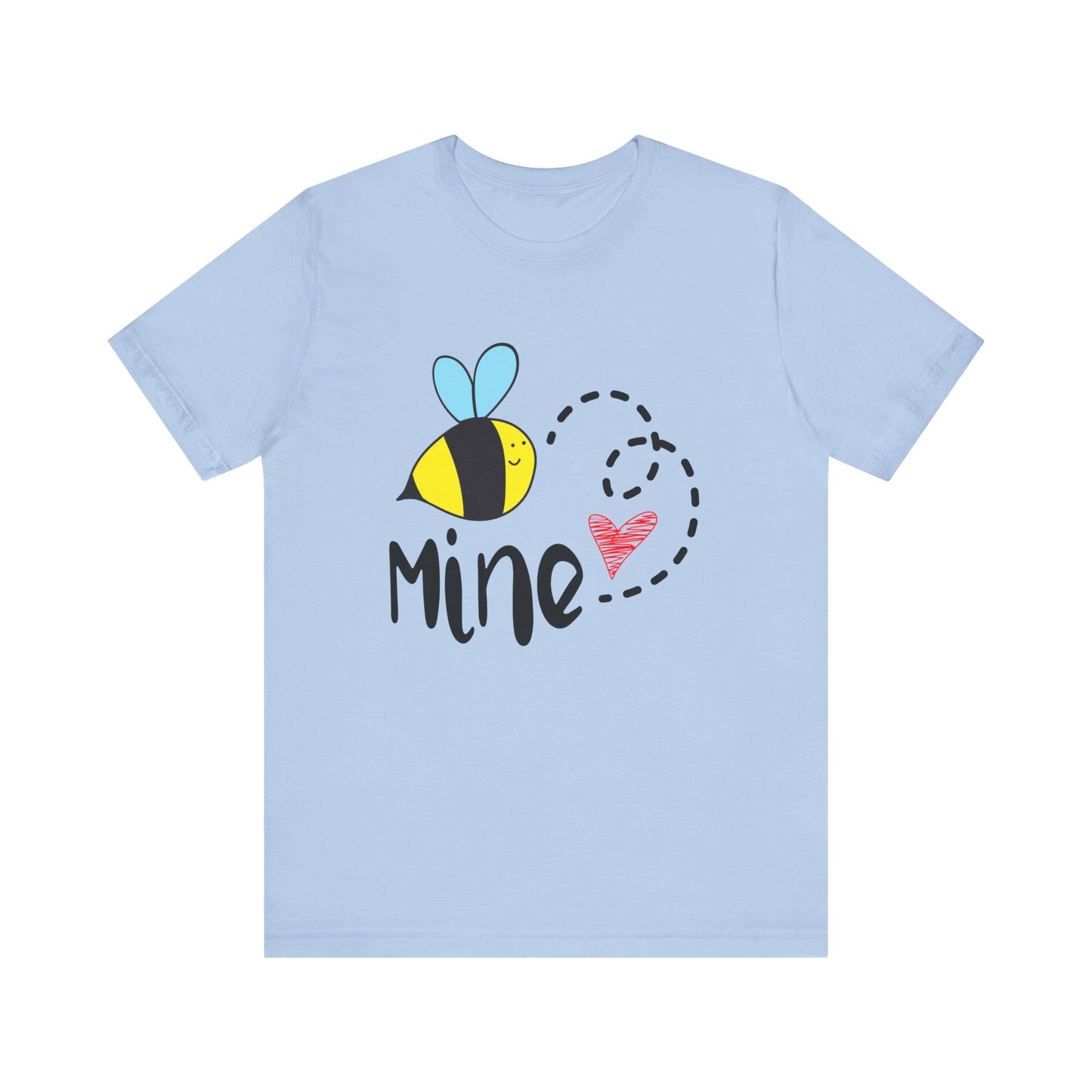 Bee Mine Valentine Unisex Jersey Short Sleeve Tee