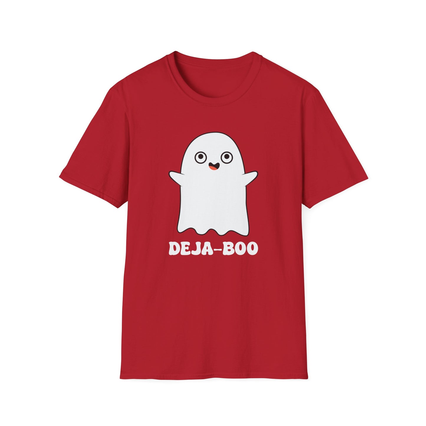 Deja-Boo Ghost T-Shirt | Unisex Softstyle Tee for Halloween Fun