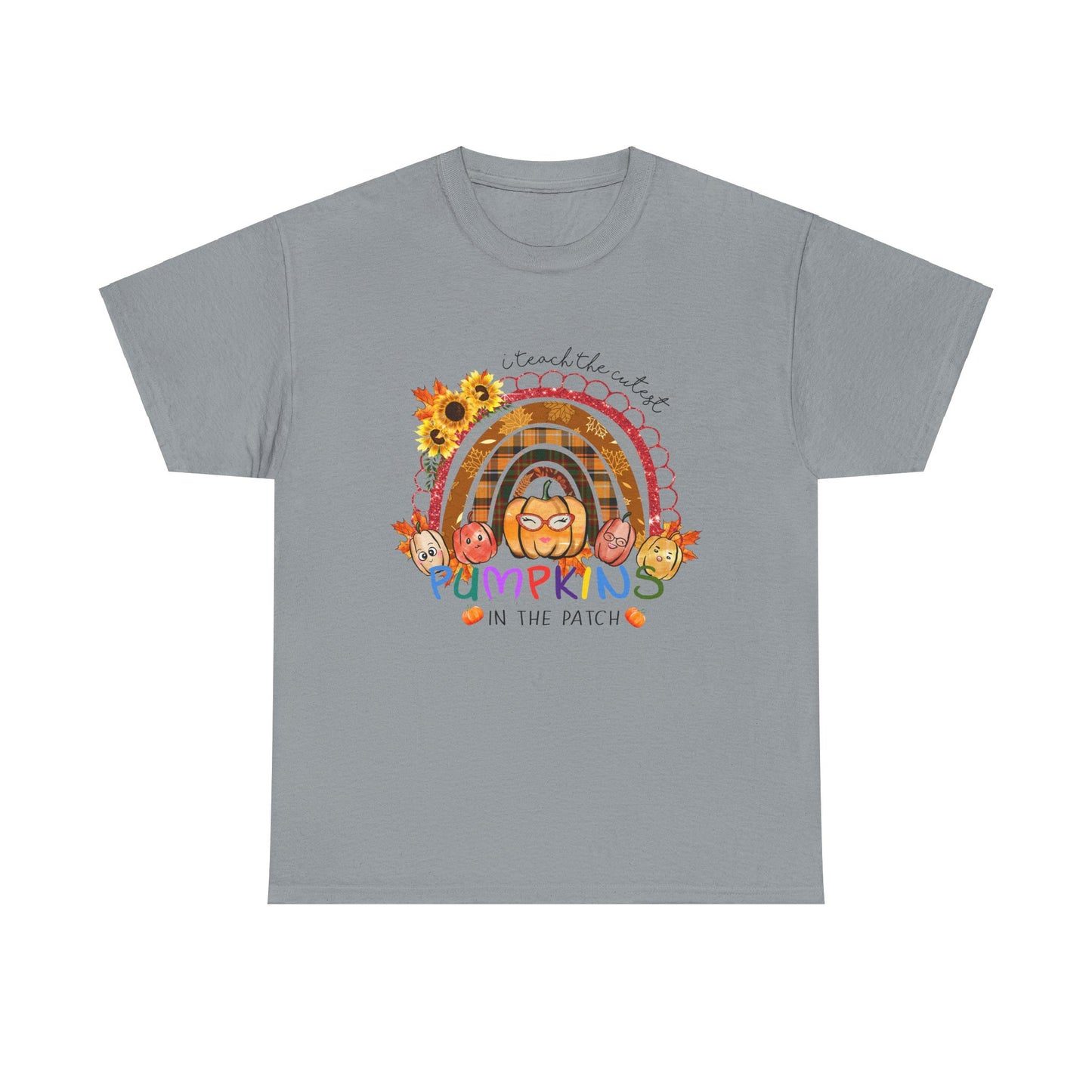 Fall Vibes Unisex Heavy Cotton Tee - 'I teach the Cutest Pumpkins in the Patch' Design