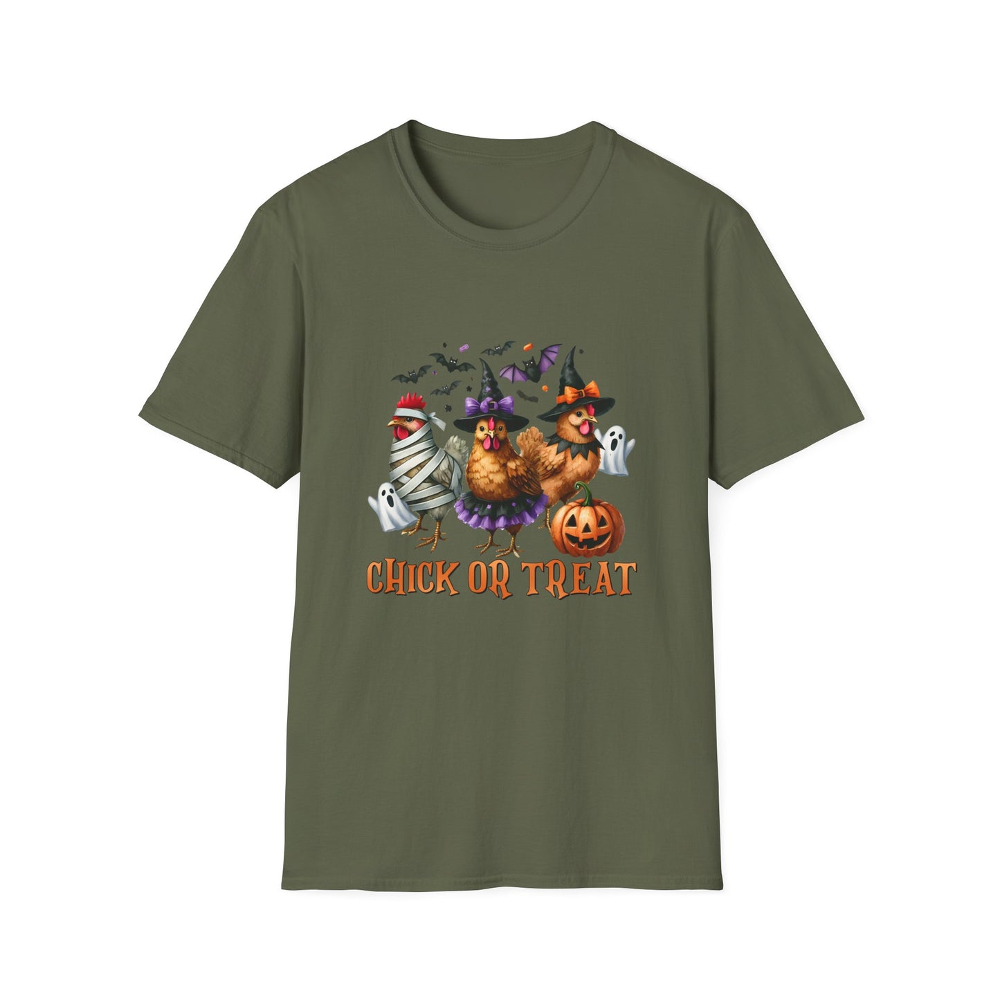 Halloween Chick or Treat Unisex Softstyle T-Shirt