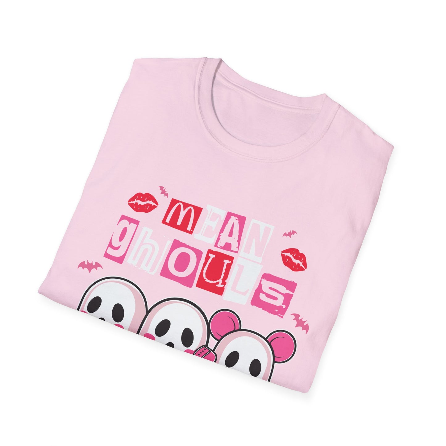 Mean Ghouls Unisex Softstyle T-Shirt - Cute Halloween Tee for Ghost Lovers