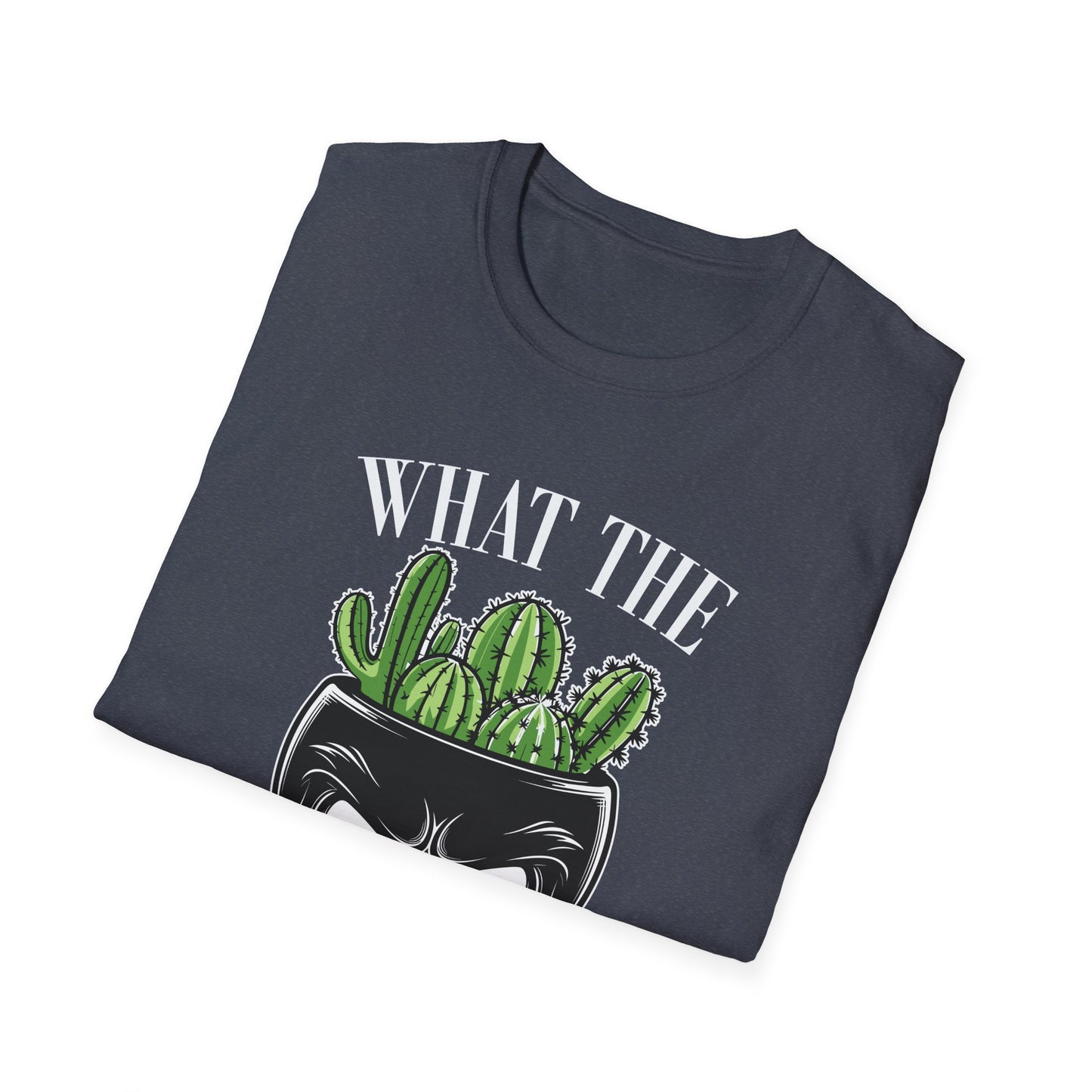 Funny Cactus Skull  Halloween T-Shirt - 'What the Fucculent' Graphic - Perfect Gift for Plant Lovers