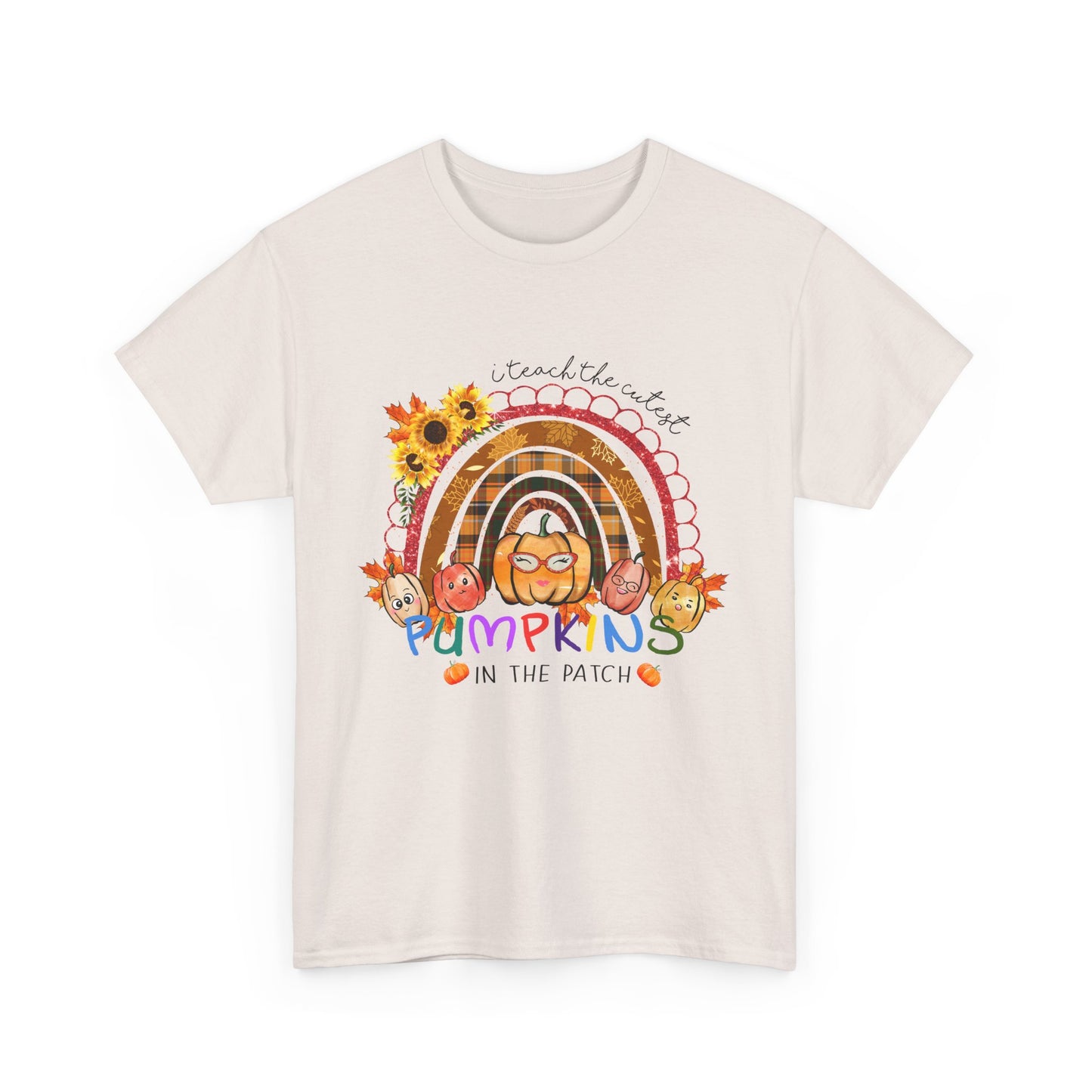 Fall Vibes Unisex Heavy Cotton Tee - 'I teach the Cutest Pumpkins in the Patch' Design