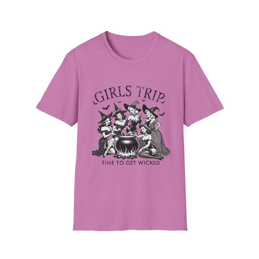 Girls Trip Time to get Wicked Halloween Unisex Softstyle T-Shirt