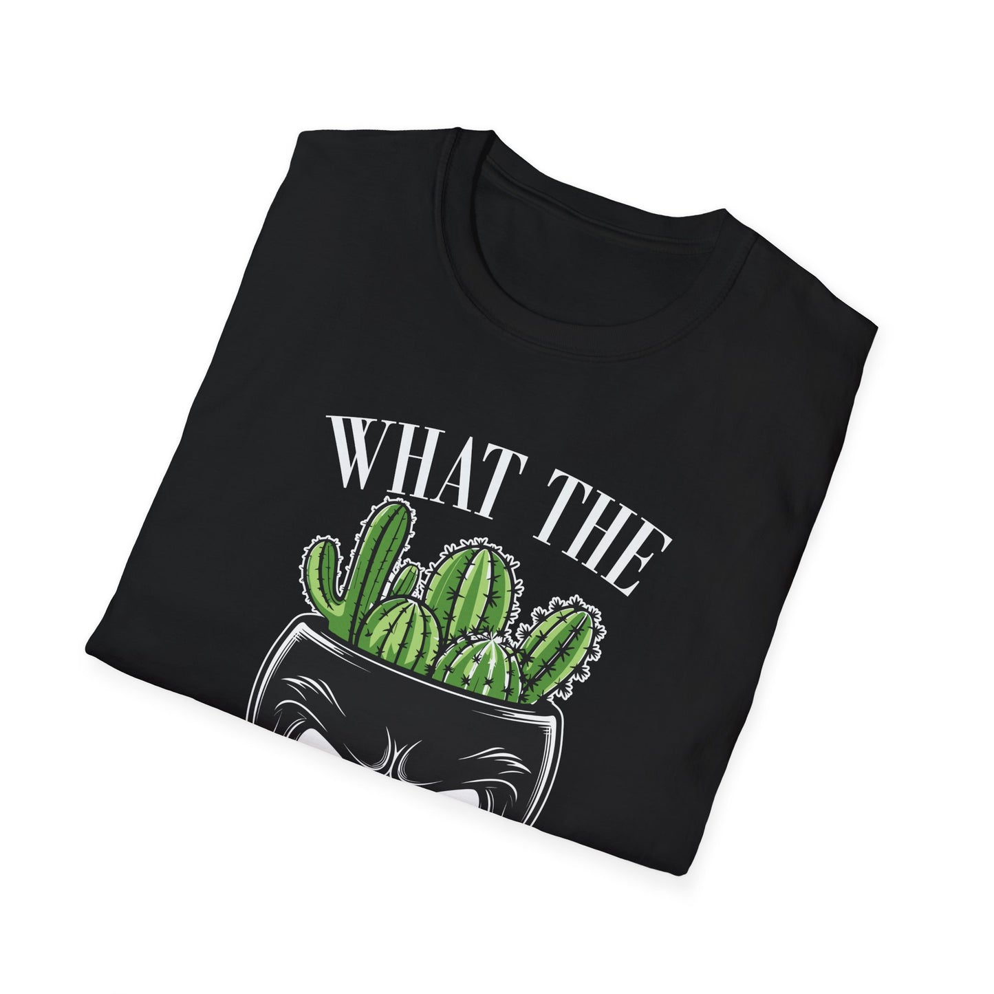 Funny Cactus Skull  Halloween T-Shirt - 'What the Fucculent' Graphic - Perfect Gift for Plant Lovers