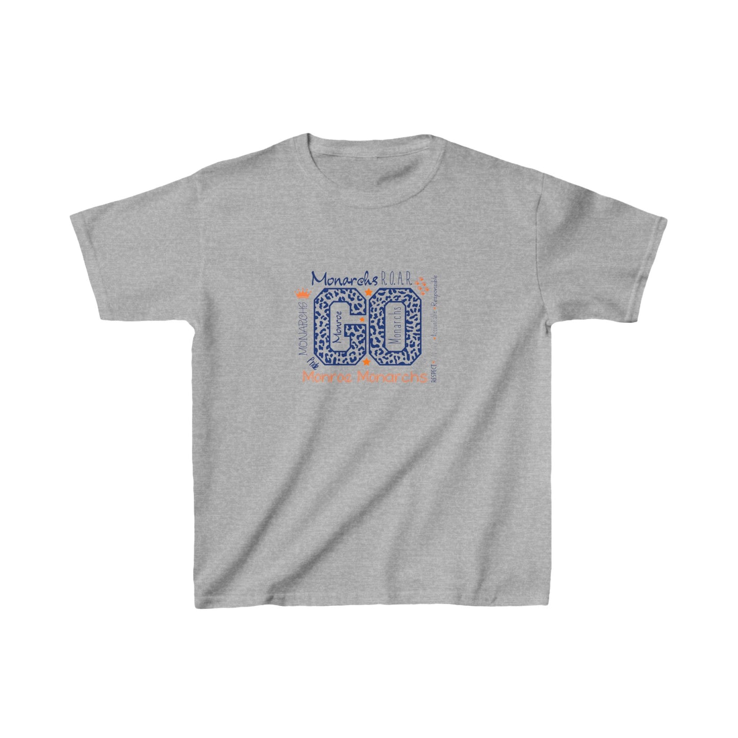 Motivational Kids Cotton Tee - 'Go Monarchs!' Unisex T-Shirt for Young Dreamers