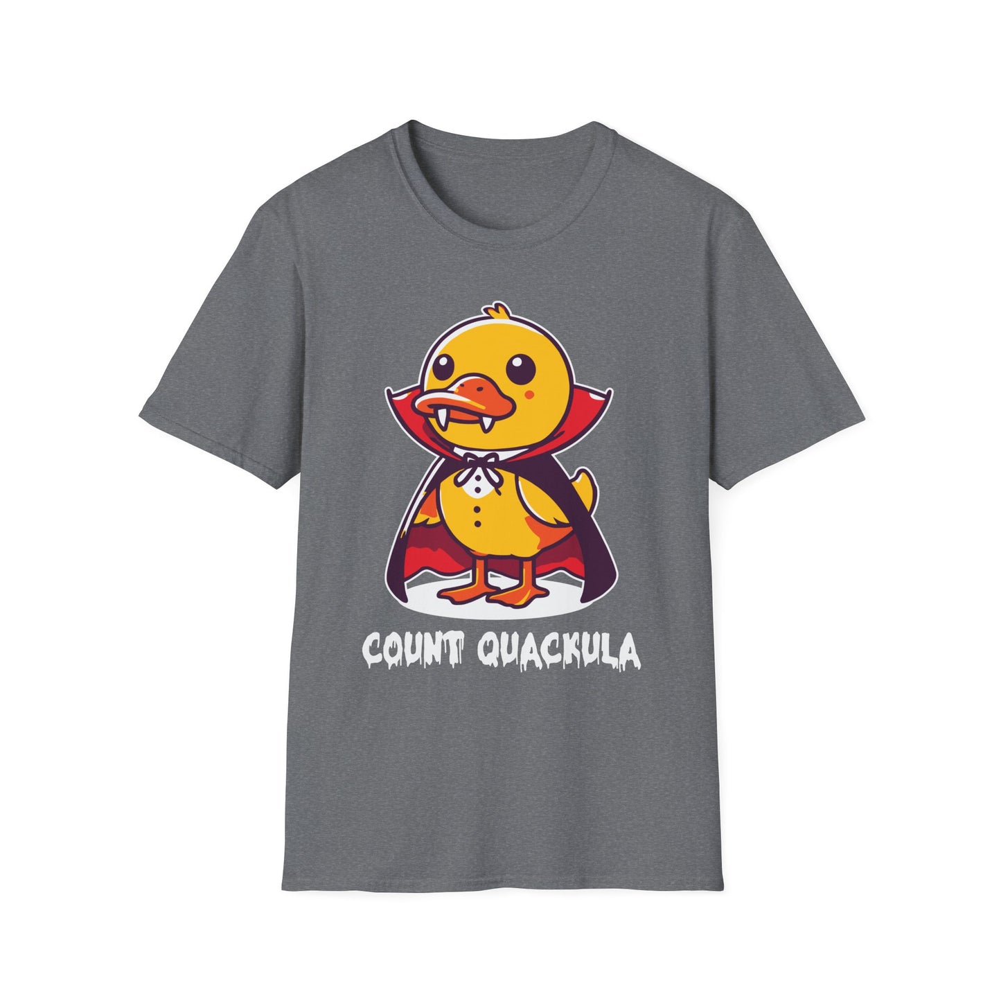 Count Quackula Unisex Softstyle T-Shirt - Fun Halloween Graphic Tee