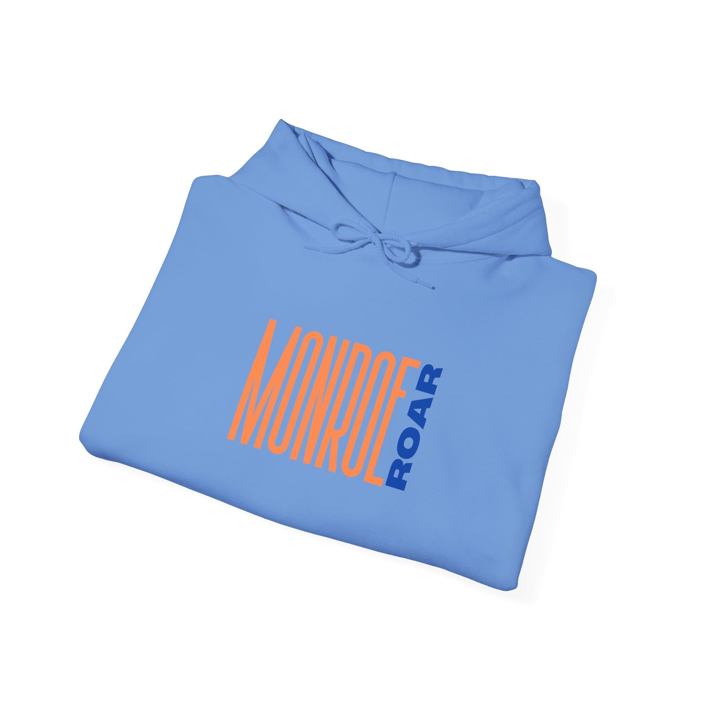 Monroe Roar Unisex Heavy Blend™ Hoodie – Comfortable Graphic Sweatshirt in Blue