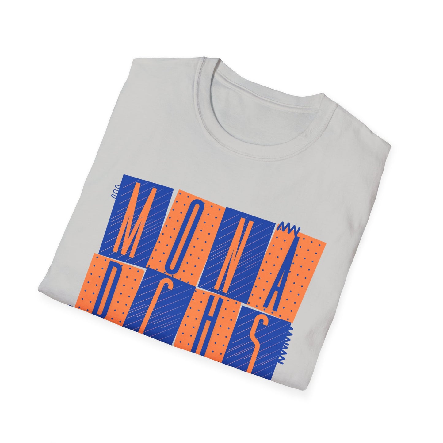 Monarchs Squares Dots Unisex Softstyle T-Shirt - Trendy Graphic Tee for Everyday Wear