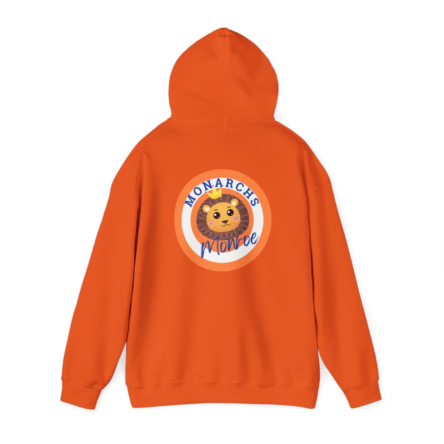 Monarchs Hoodie with Cute Lion Design ON THE BACK - Unisex Heavy Blend™ Sweatshirt