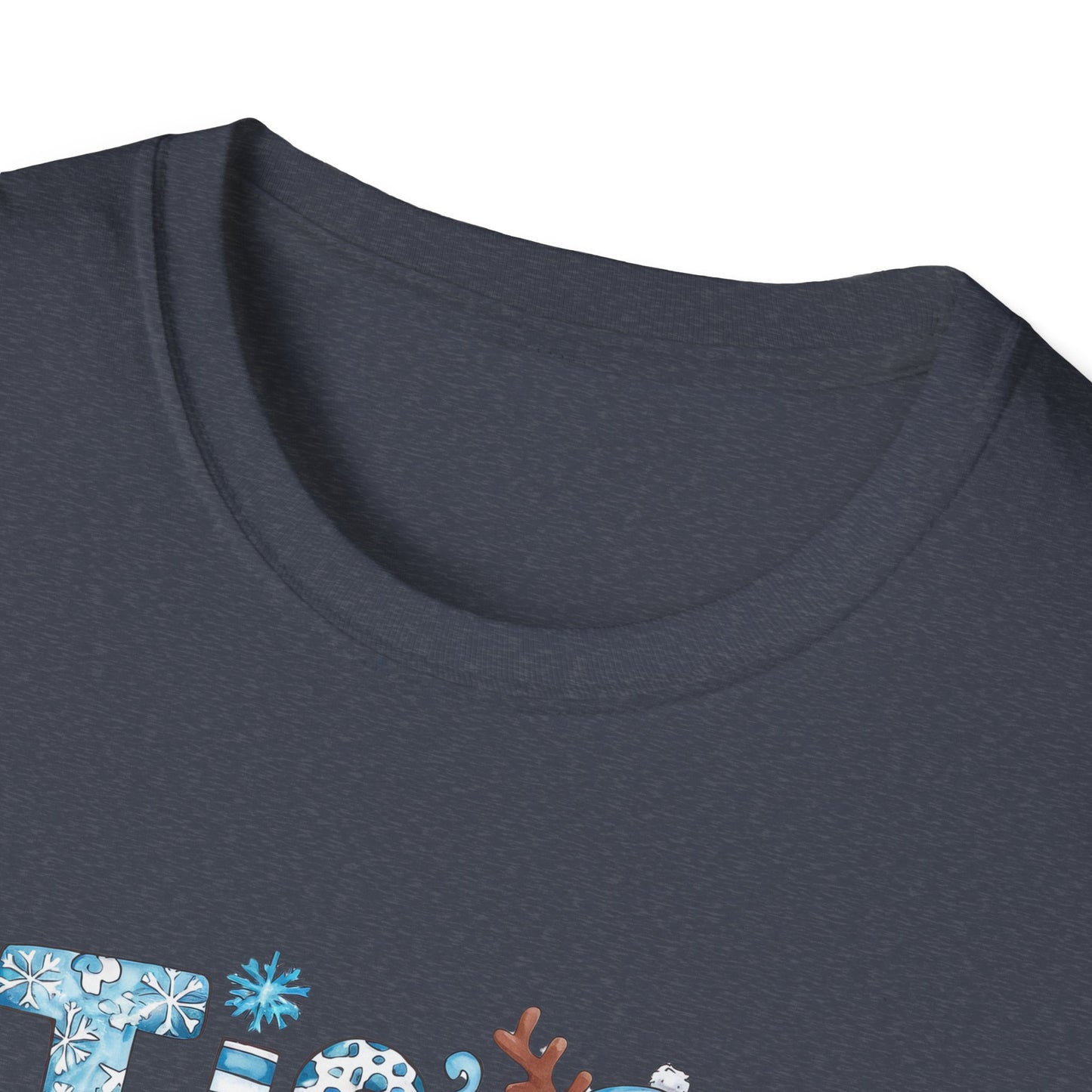 'Tis the Season Unisex Softstyle T-Shirt - Festive Holiday Tee with Snowman Design