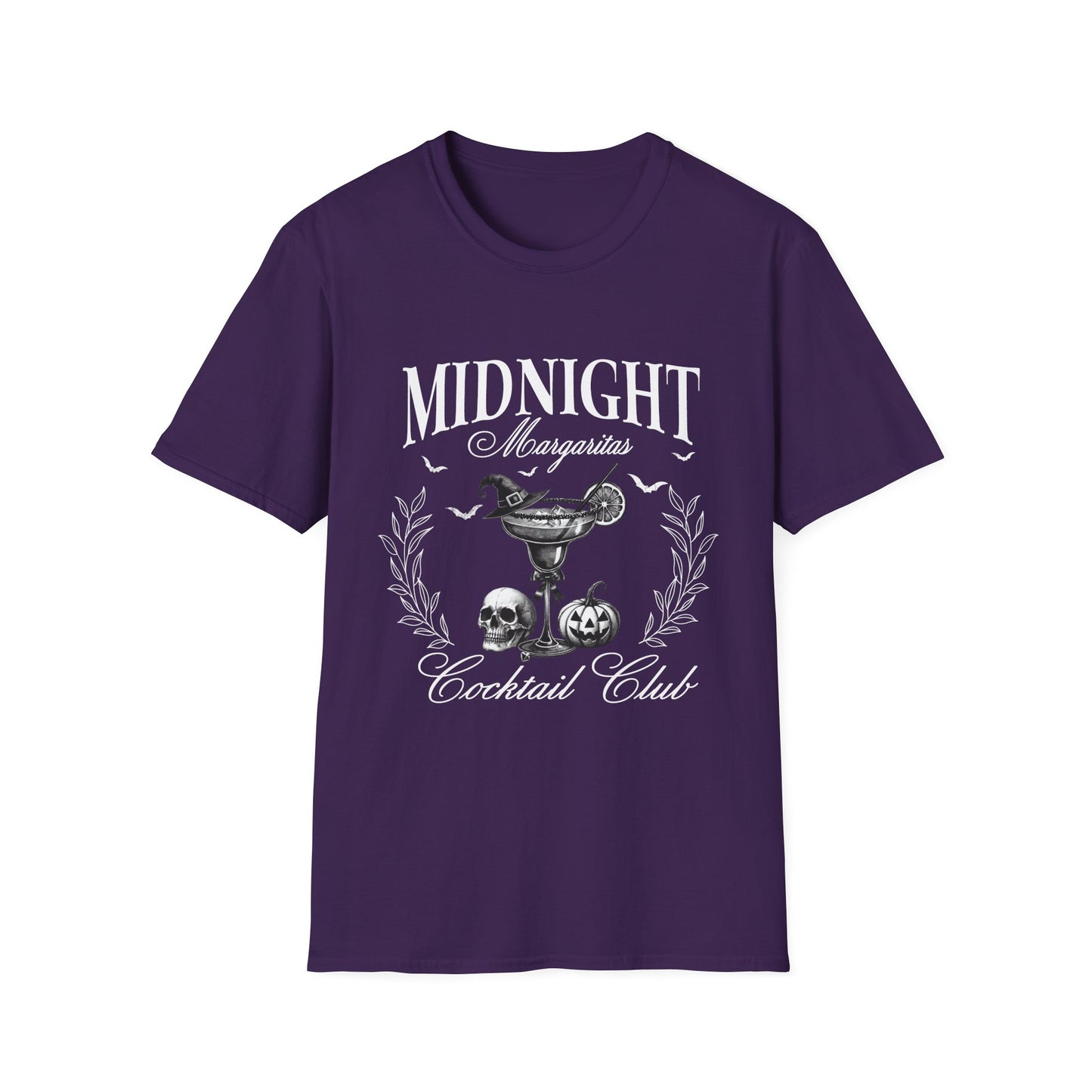 Midnight Margaritas Cocktail Club Halloween Unisex Softstyle T-Shirt