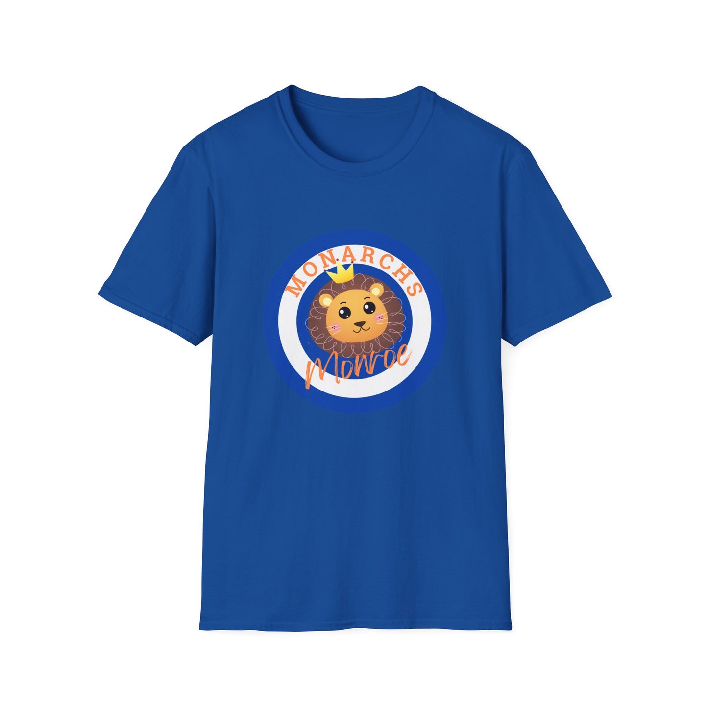 Monarch Lion Unisex Softstyle T-Shirt - Fun & Playful Design