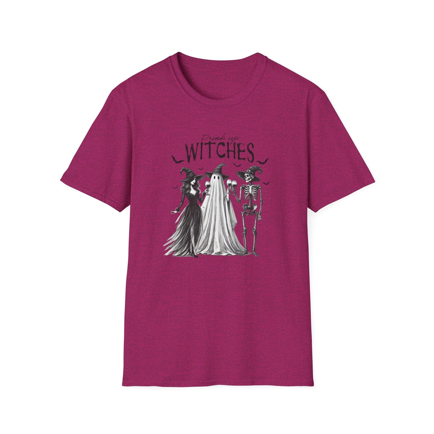 Spooky Witches Unisex Softstyle T-Shirt - Perfect for Halloween