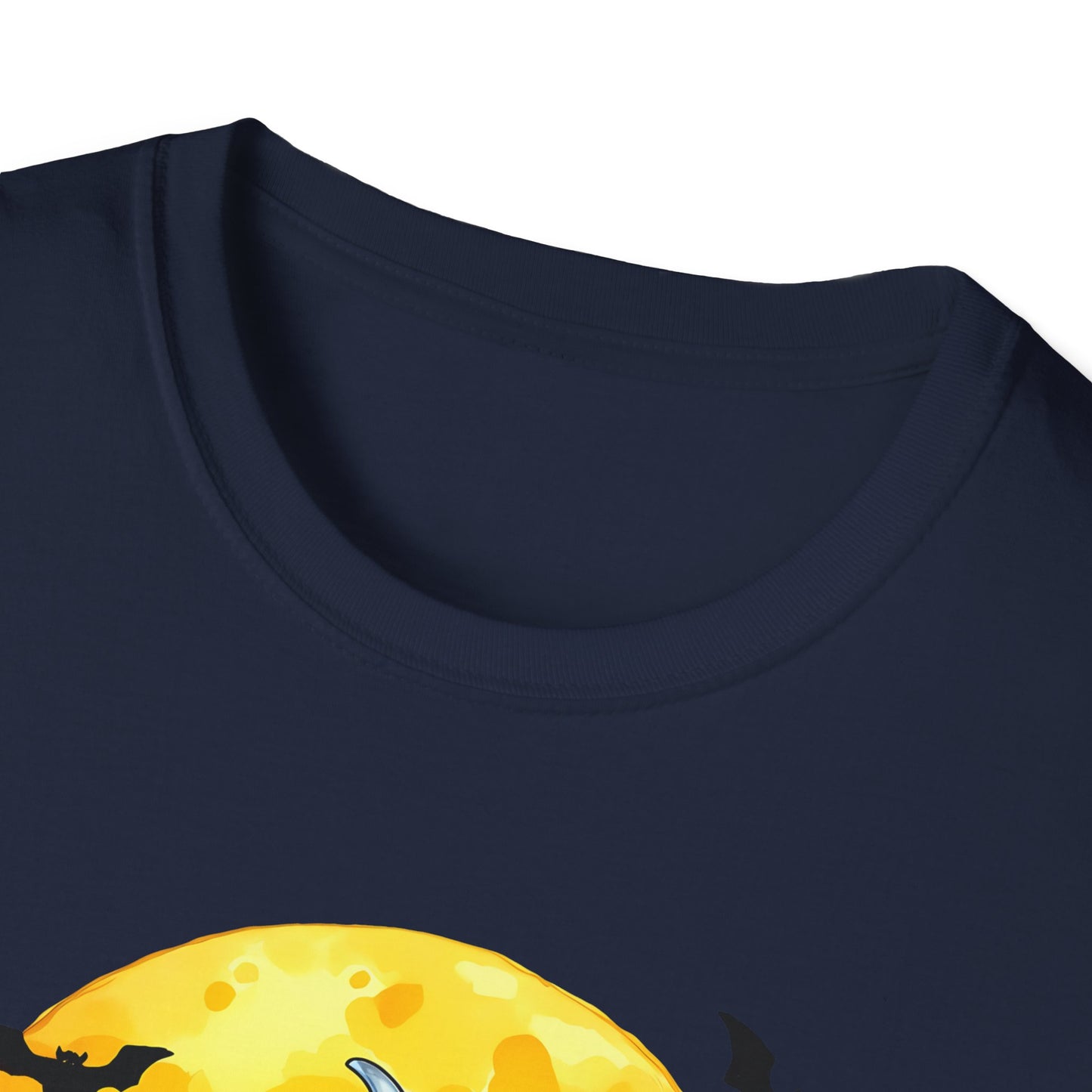 Dabbing Funny Halloween Cow T-Shirt - Unisex Softstyle Tee for Spooky Season