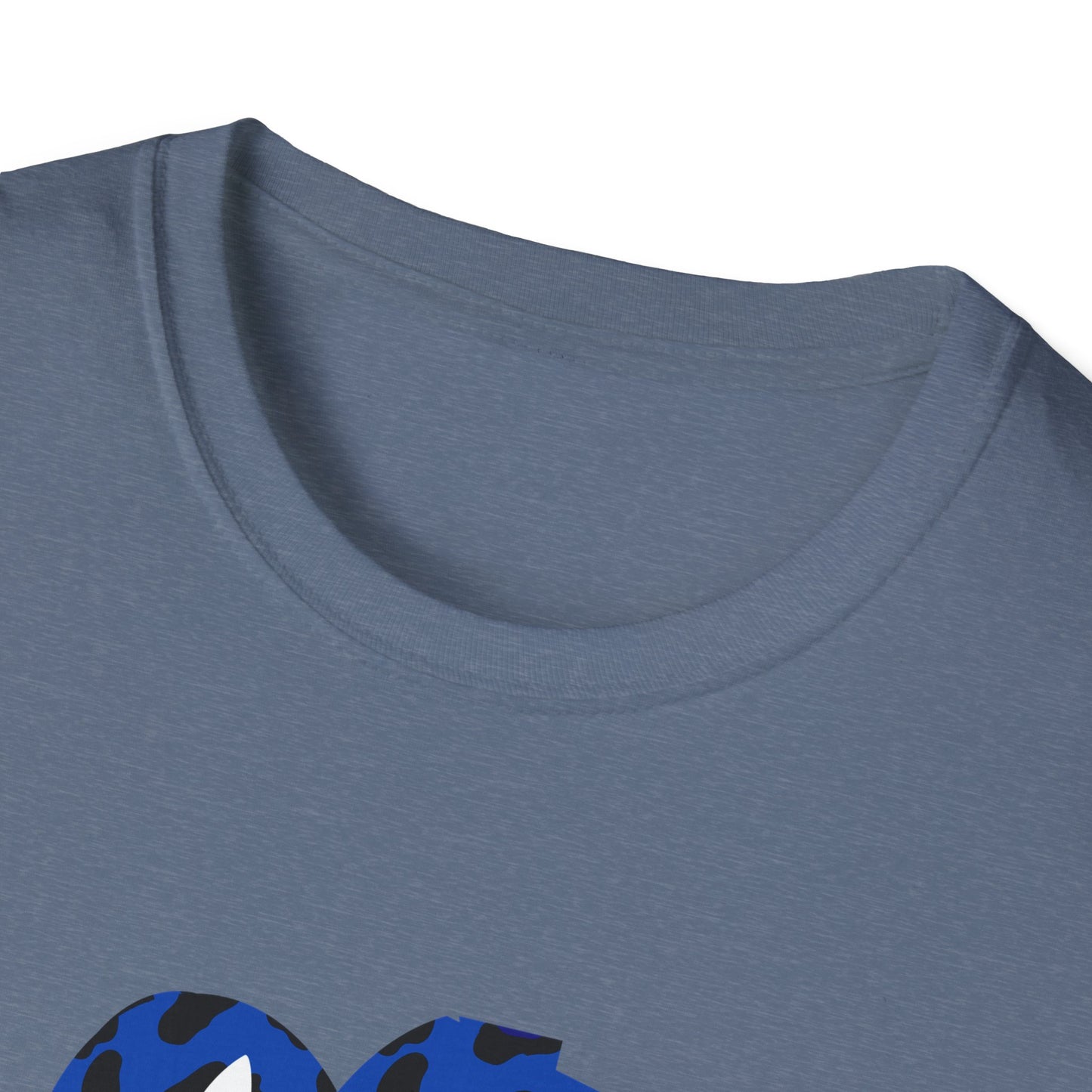 Monroe Leopard Print Paw Unisex Softstyle T-Shirt