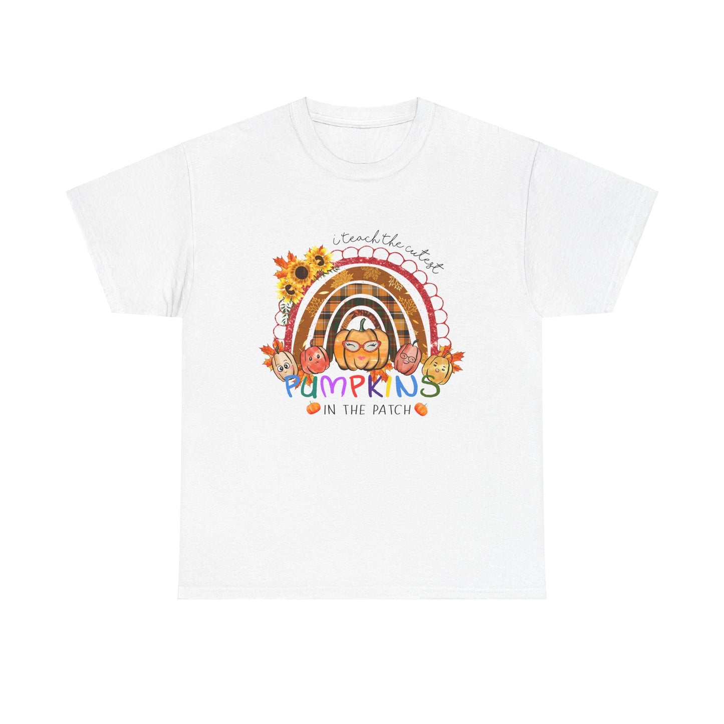 Fall Vibes Unisex Heavy Cotton Tee - 'I teach the Cutest Pumpkins in the Patch' Design