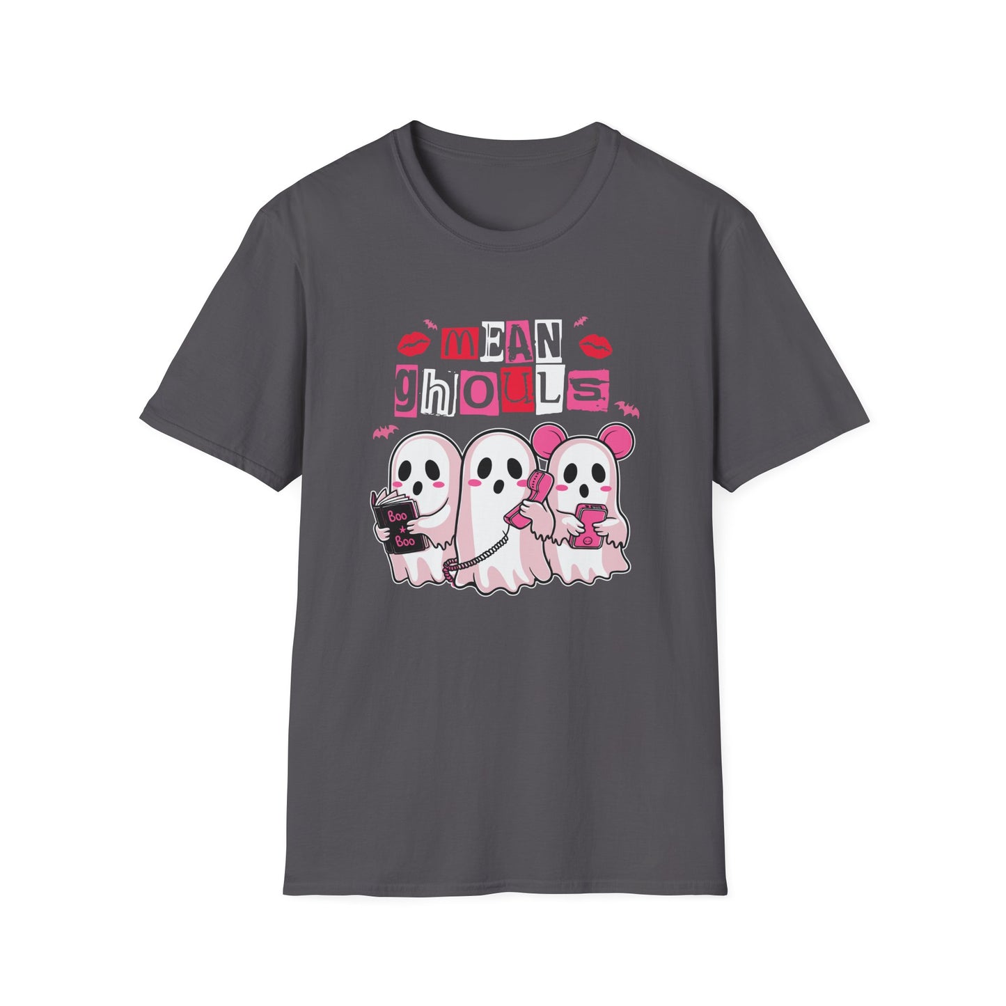 Mean Ghouls Unisex Softstyle T-Shirt - Cute Halloween Tee for Ghost Lovers