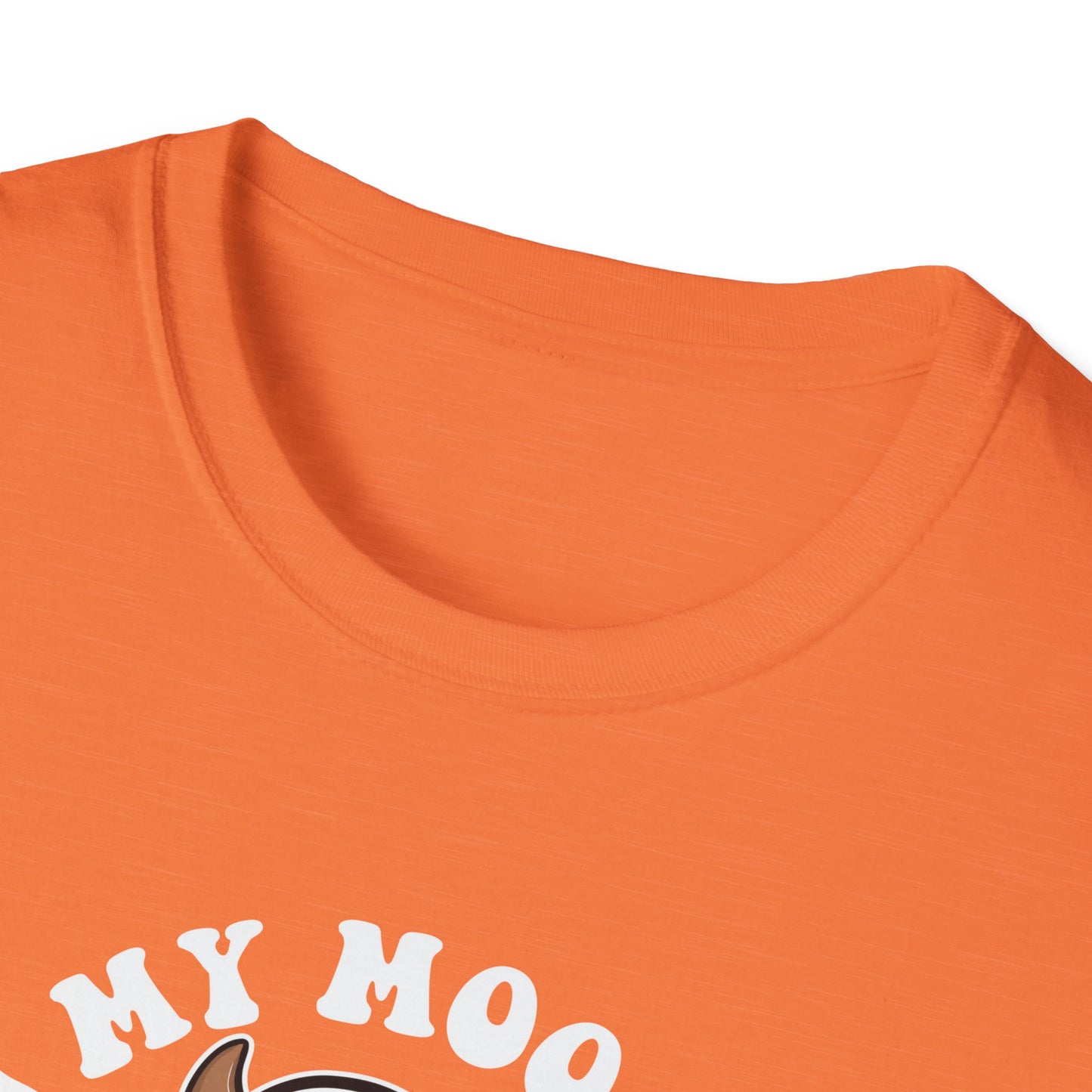 Funny Cow Ghost Unisex Softstyle T-Shirt for Halloween "In My Moo Boo Era"