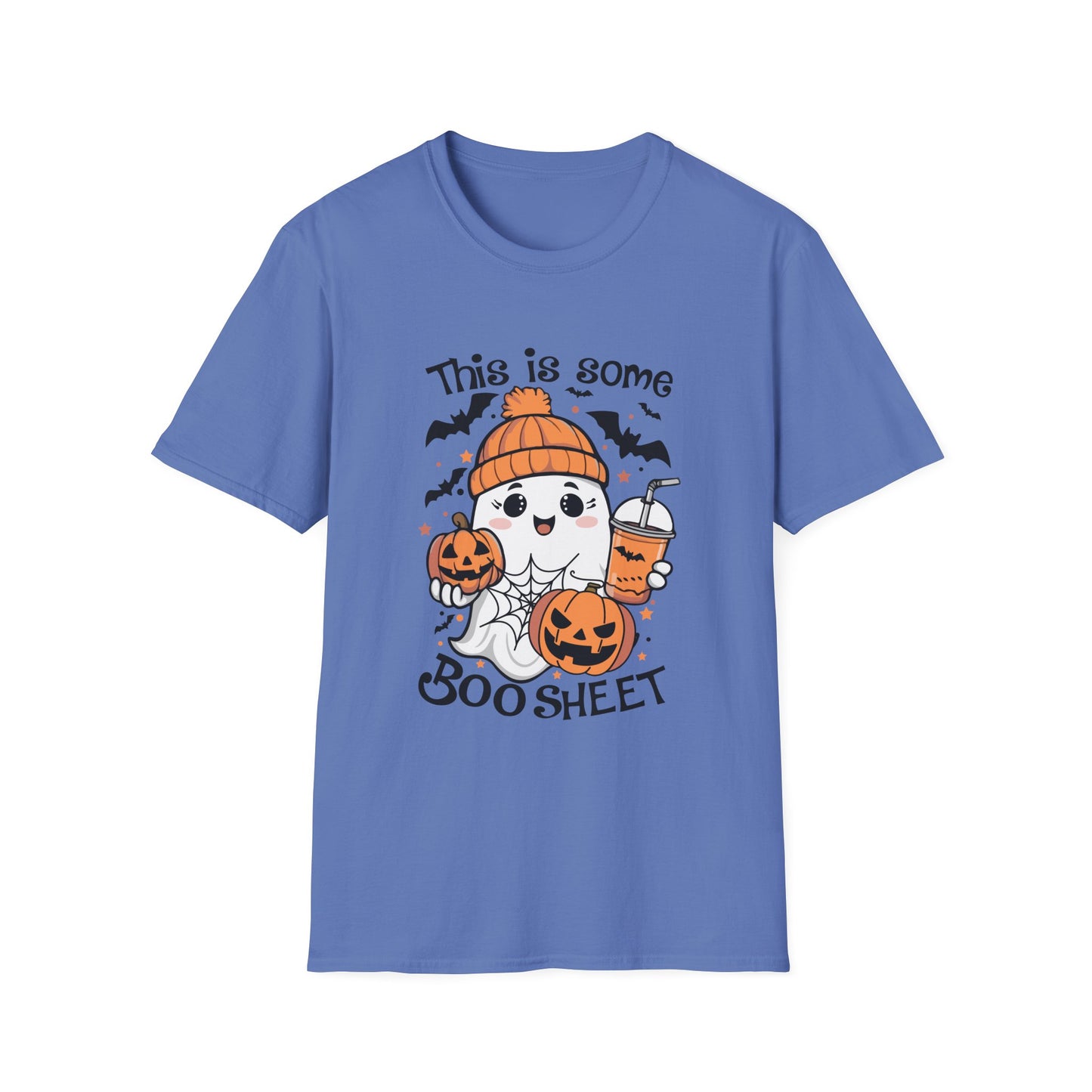 Halloween Cute Ghost Tee - "This is Some Boo Sheet" Unisex Softstyle T-Shirt