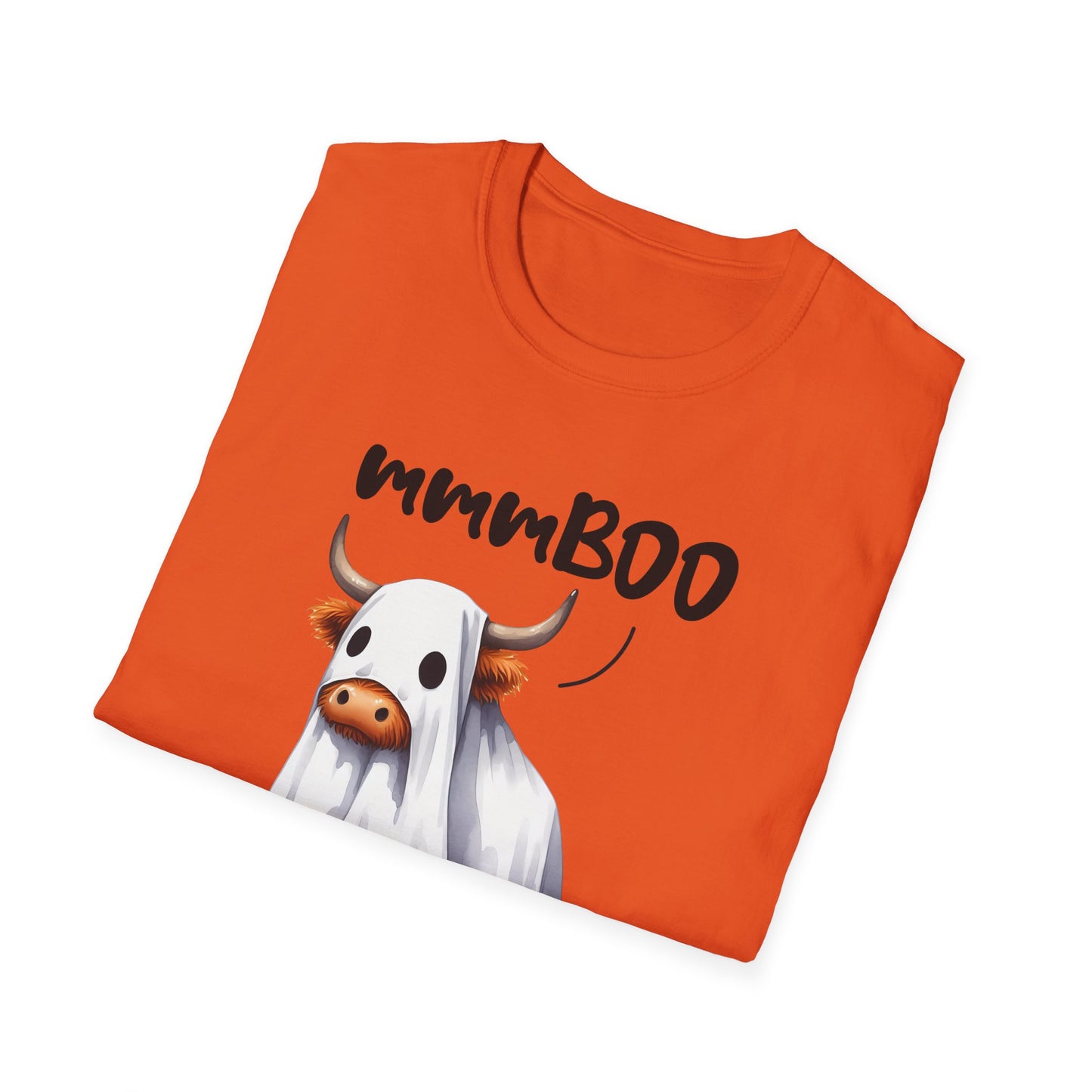 mmmBoo Cute Halloween Cow Unisex T-Shirt - 'mmmBOO'