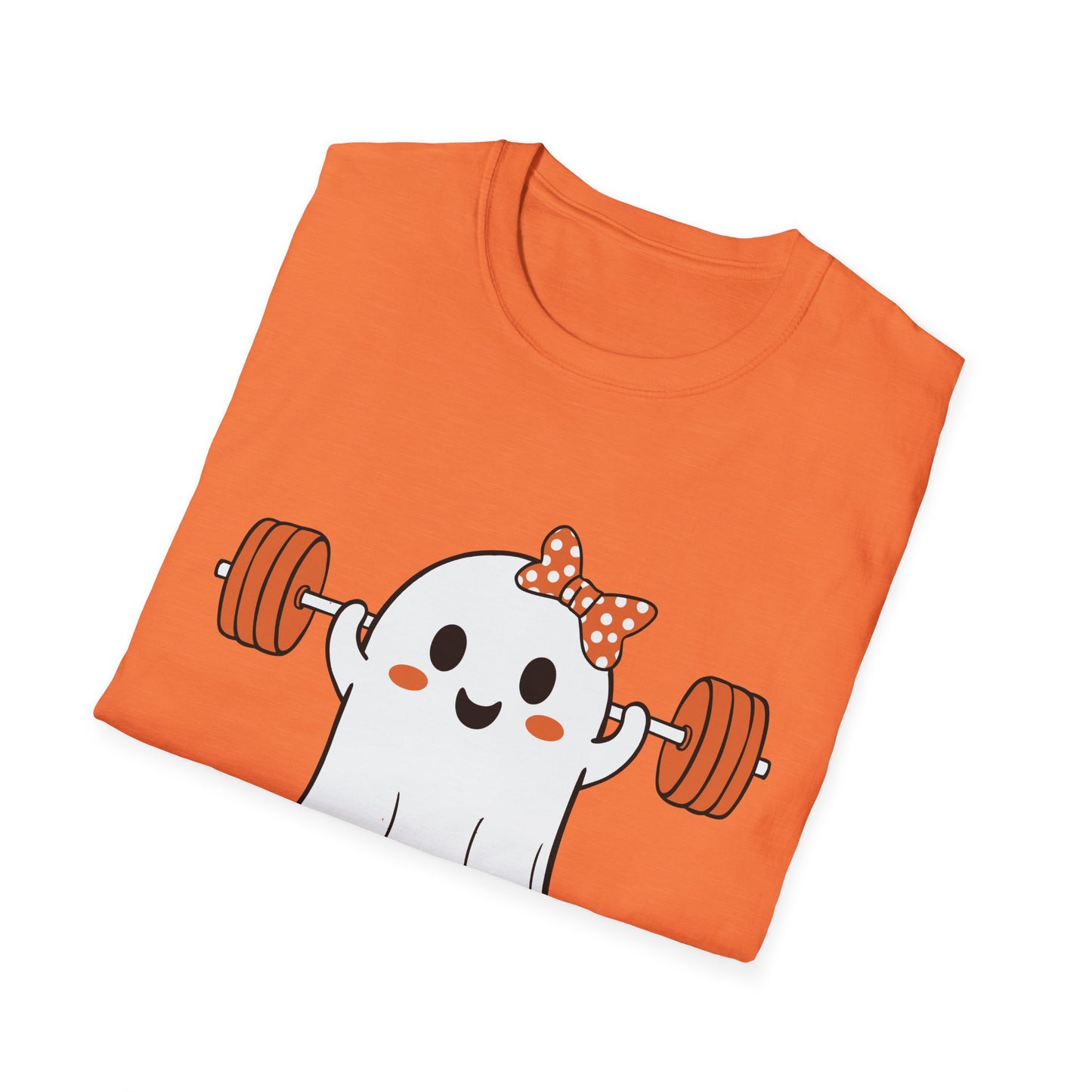 Funny Ghost Workout T-Shirt - "Working On My BOOTY" Halloween Tee