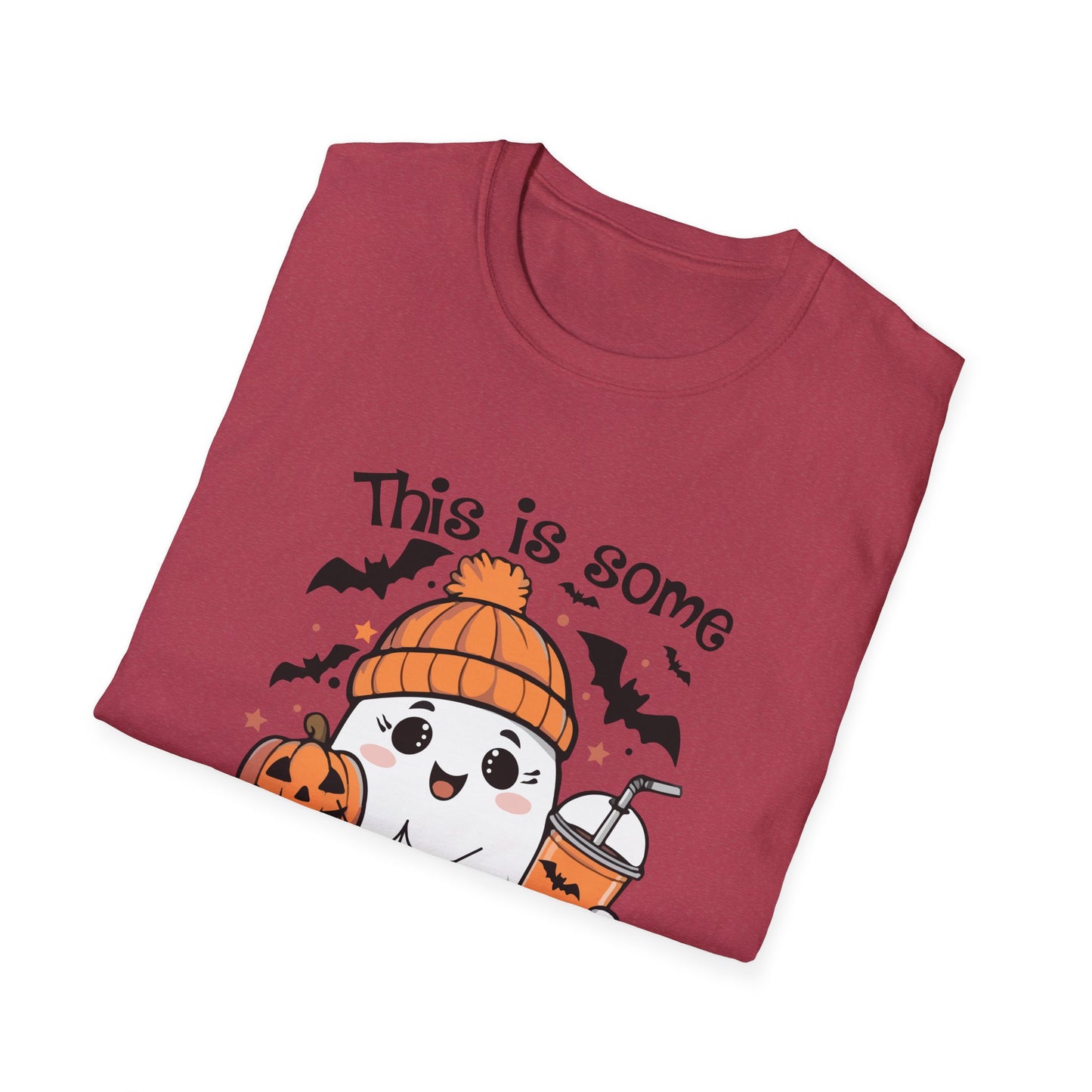 Halloween Cute Ghost Tee - "This is Some Boo Sheet" Unisex Softstyle T-Shirt