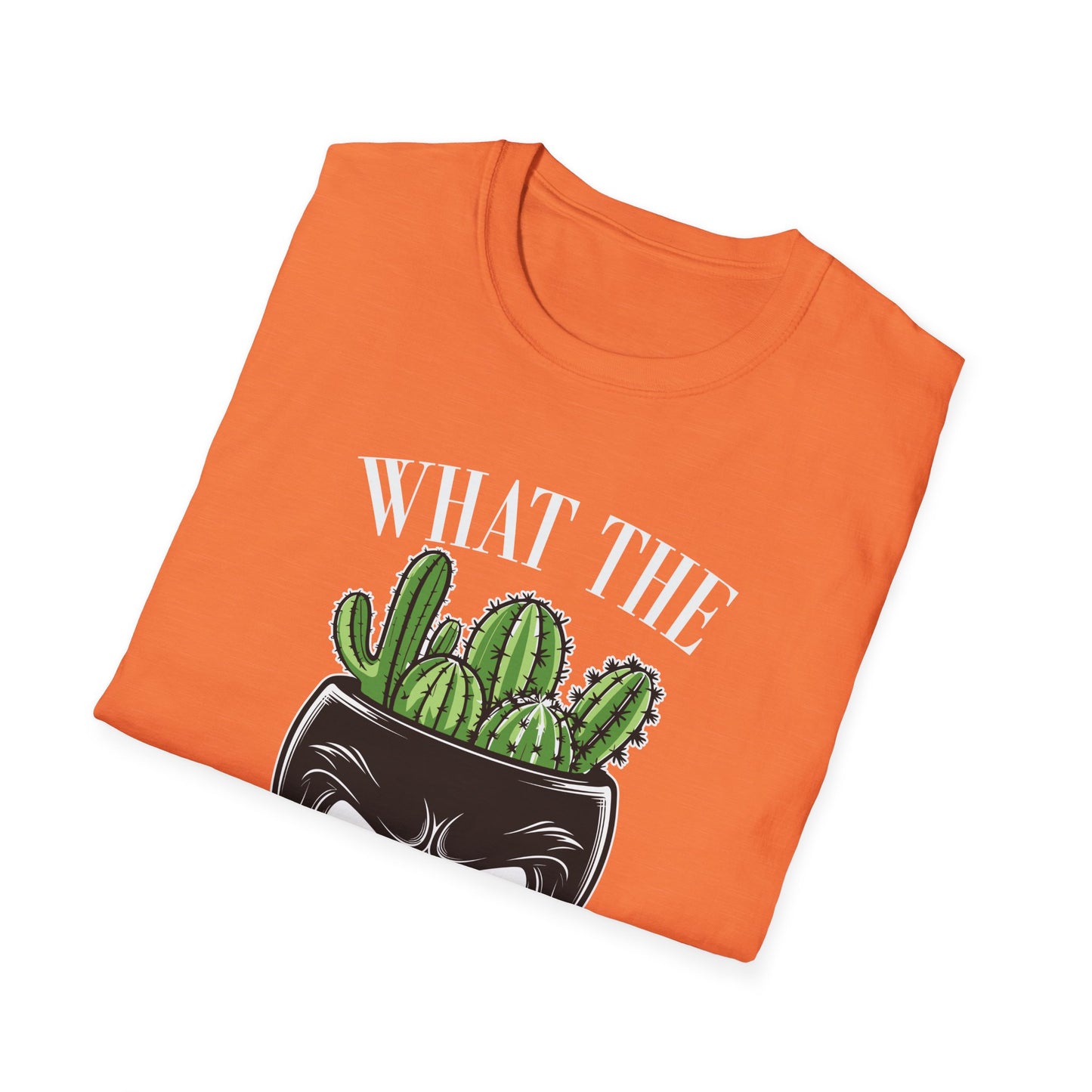 Funny Cactus Skull  Halloween T-Shirt - 'What the Fucculent' Graphic - Perfect Gift for Plant Lovers