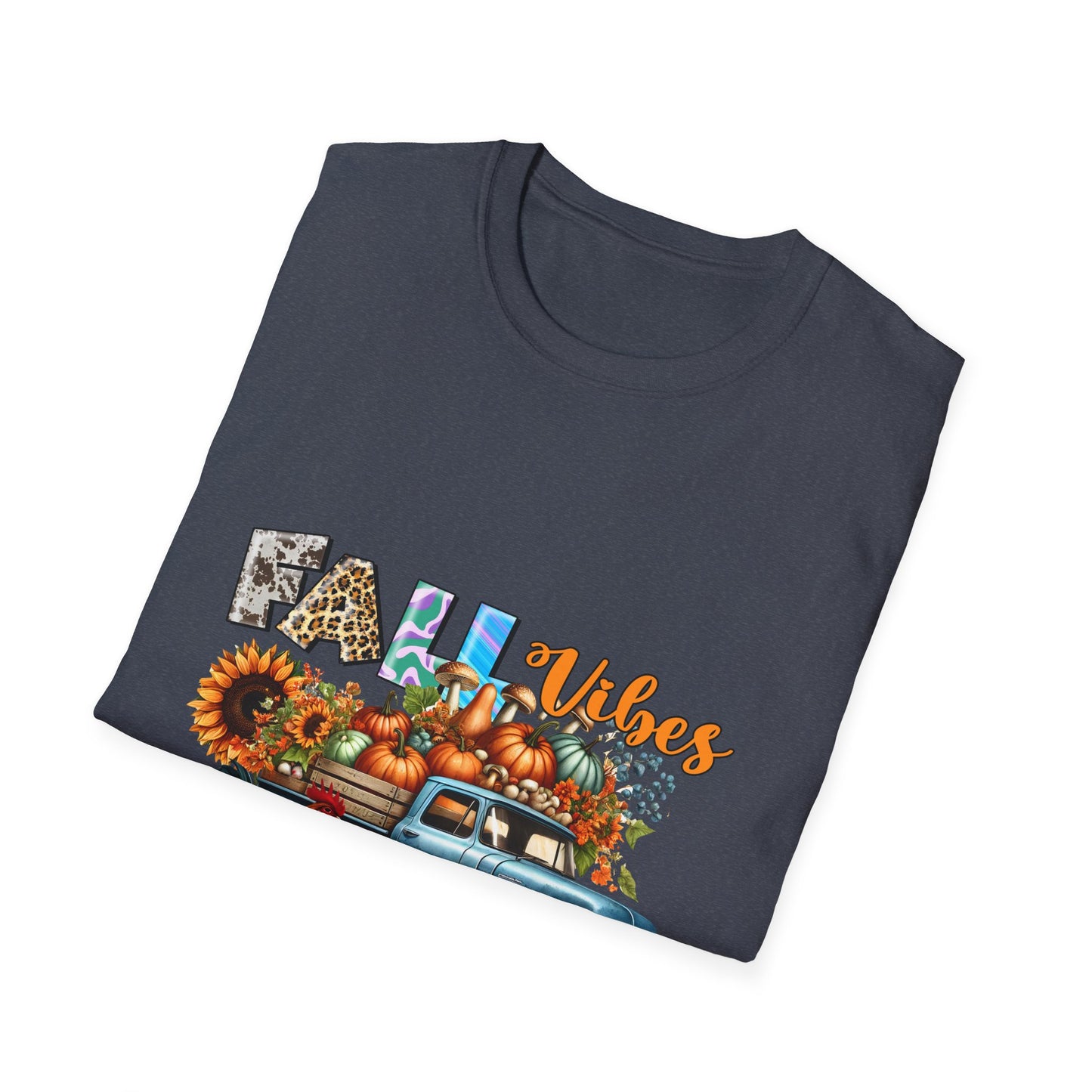 Fall Vibes Farm Unisex Softstyle T-Shirt - Perfect for Autumn Celebrations