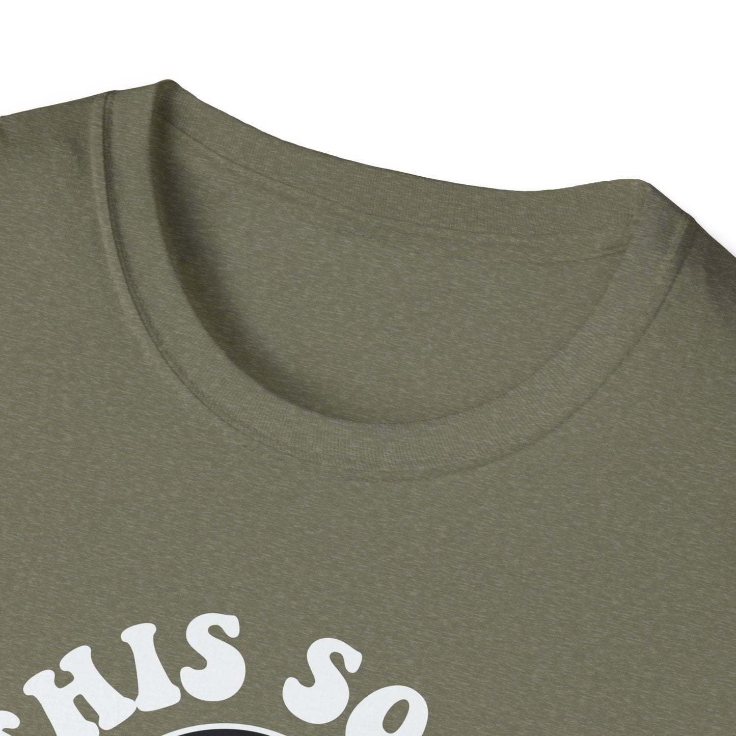 Cool Ghost Sipping Coffee Halloween "Boo Sheet" Unisex Softstyle T-Shirt