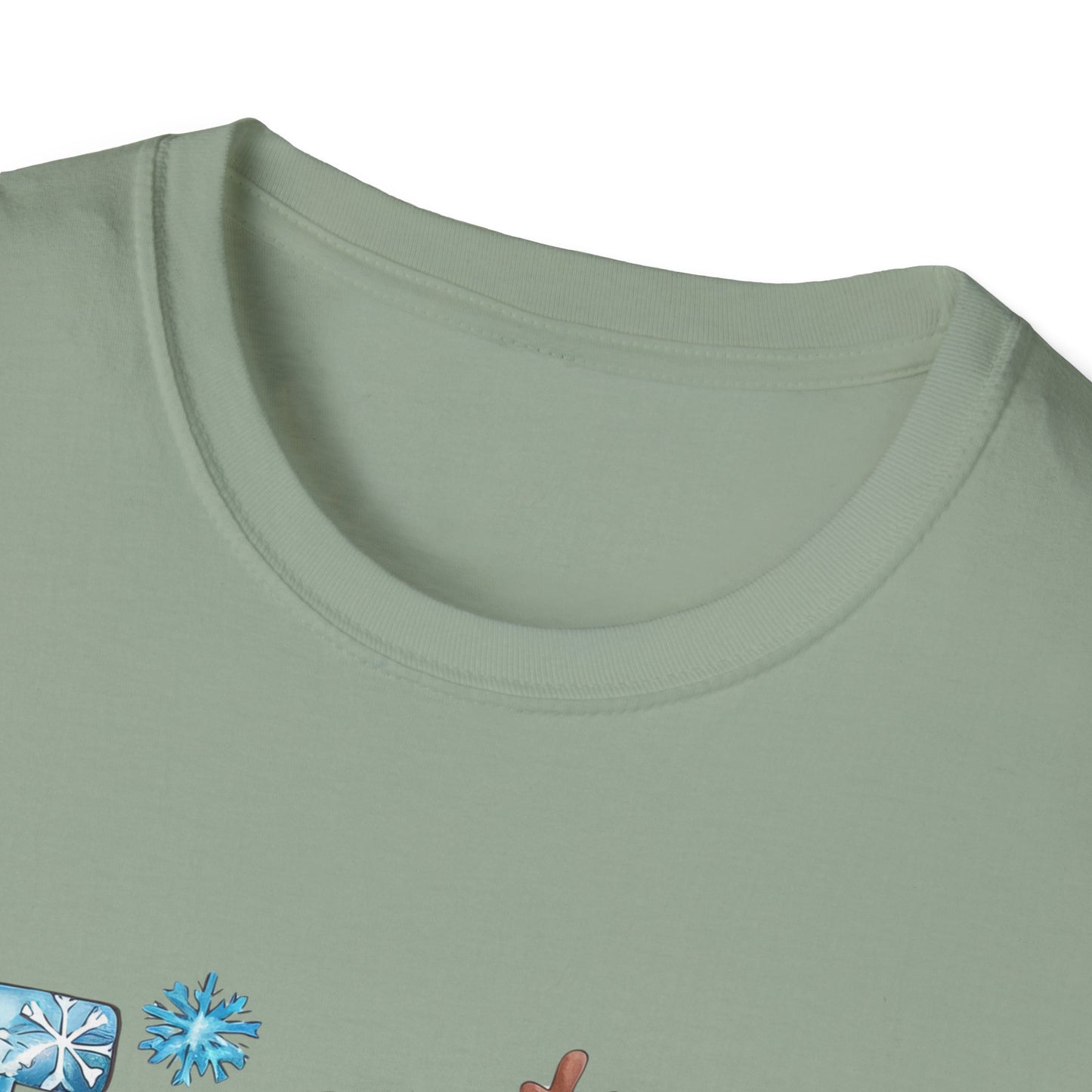 'Tis the Season Unisex Softstyle T-Shirt - Festive Holiday Tee with Snowman Design