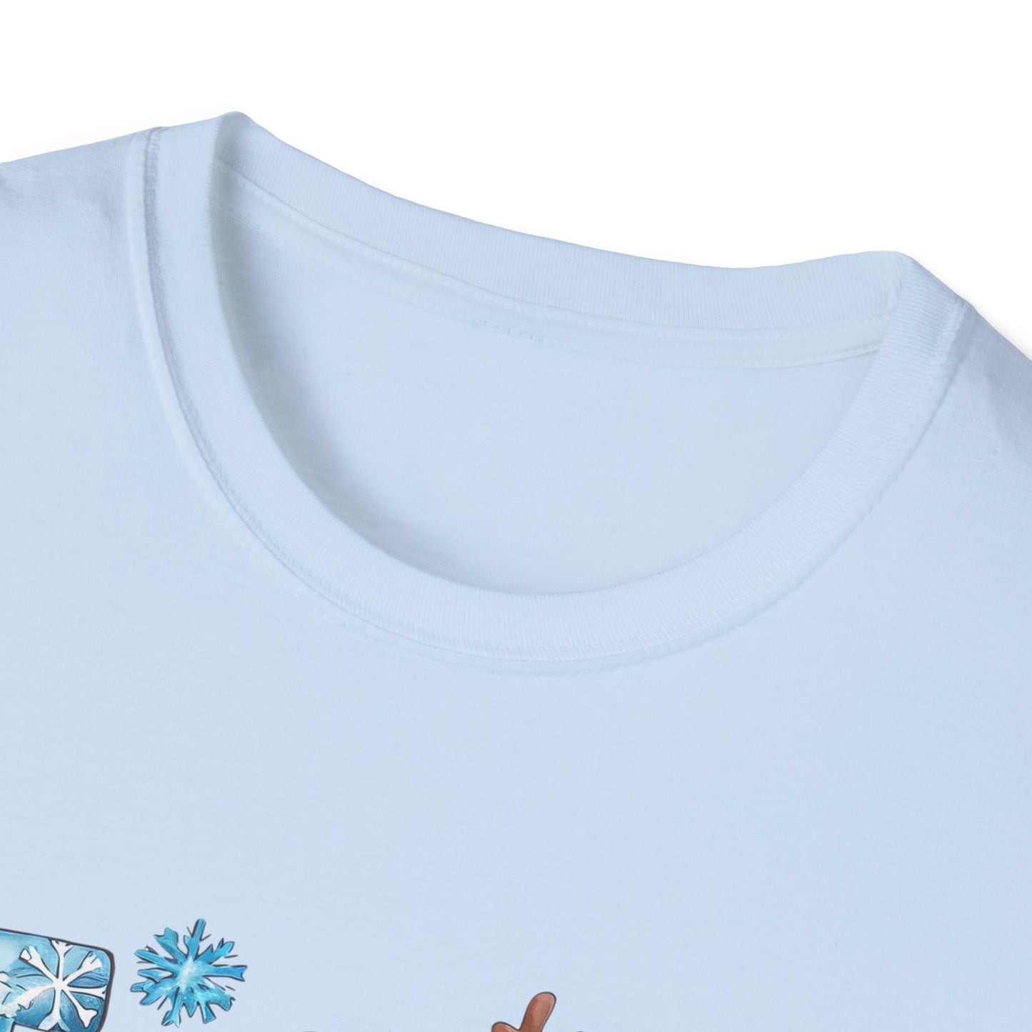 'Tis the Season Unisex Softstyle T-Shirt - Festive Holiday Tee with Snowman Design