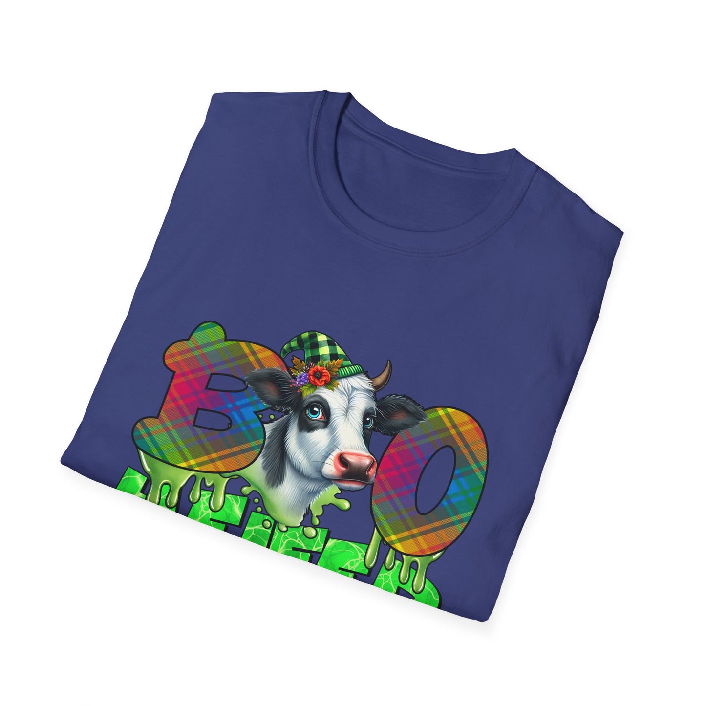 Boo Heifer Halloween Cow Unisex Softstyle T-Shirt
