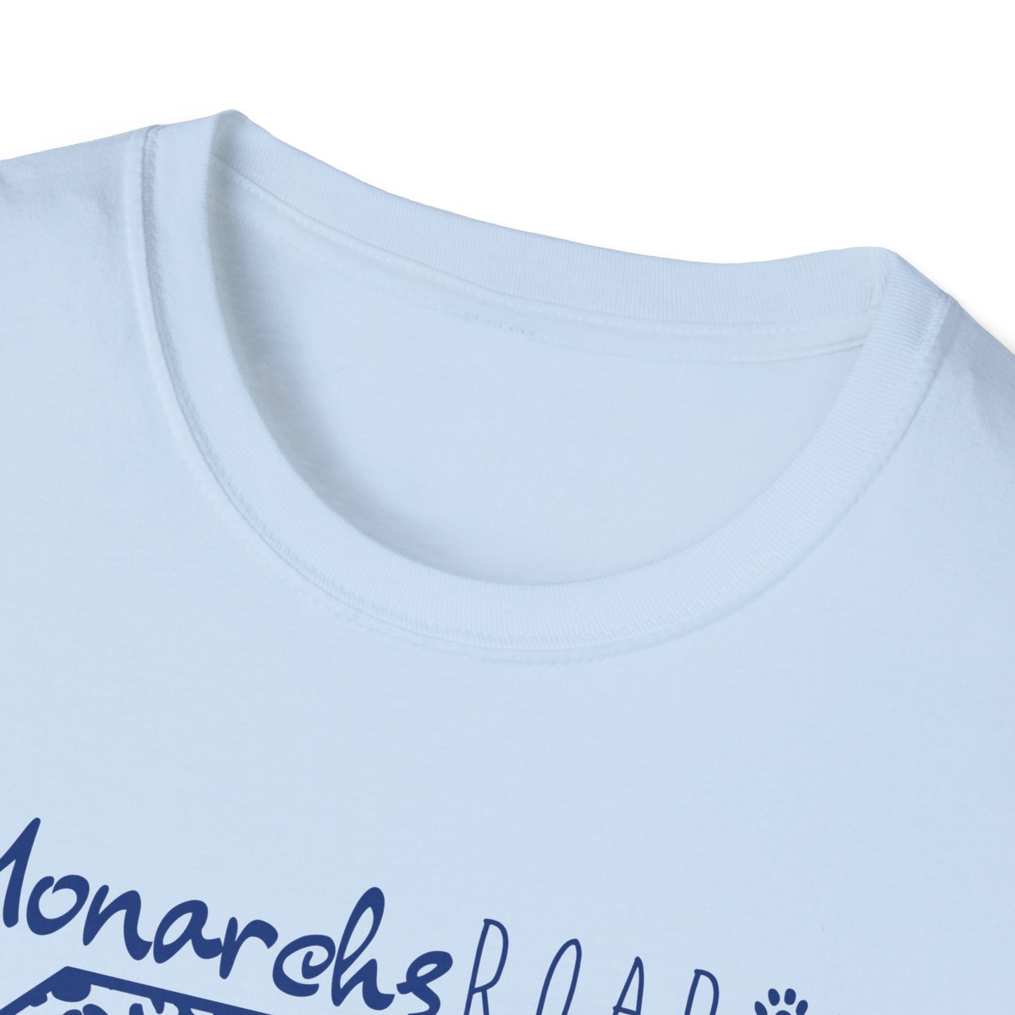 GO Monarchs Blue Leopard Print Unisex T-Shirt - School Spirit & Team Pride