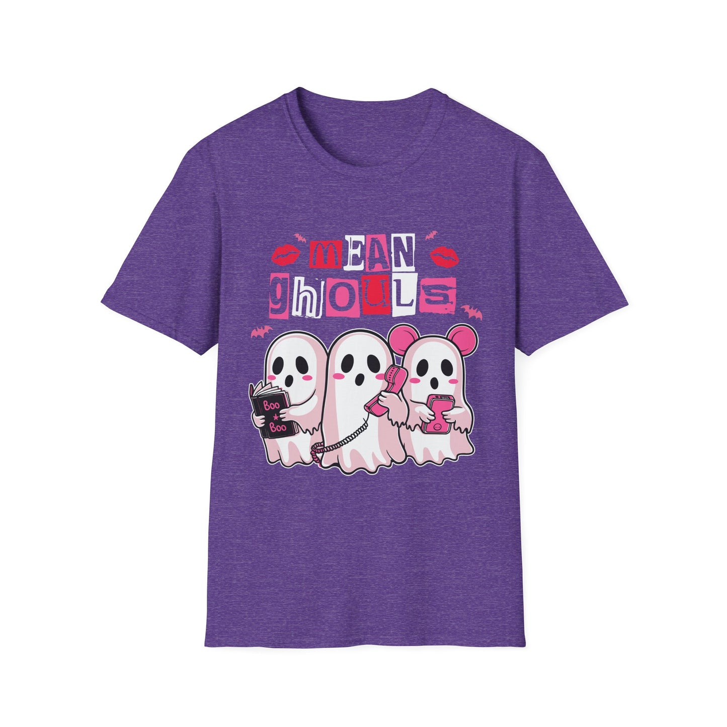 Mean Ghouls Unisex Softstyle T-Shirt - Cute Halloween Tee for Ghost Lovers