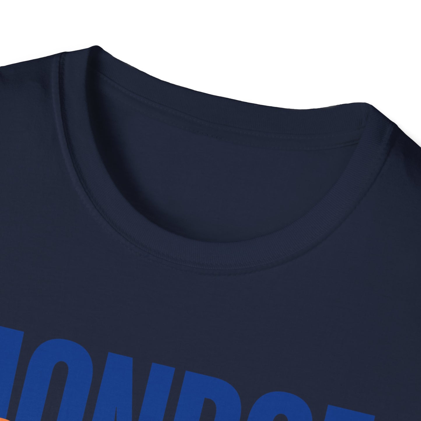 Monroe Monarchs Blue/Orange Jumping Lion Crown Design