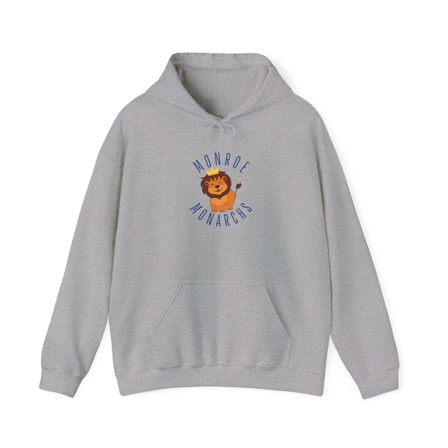 Monroe Monarchs Lion Graphic Hoodie - Unisex Heavy Blend Sweatshirt