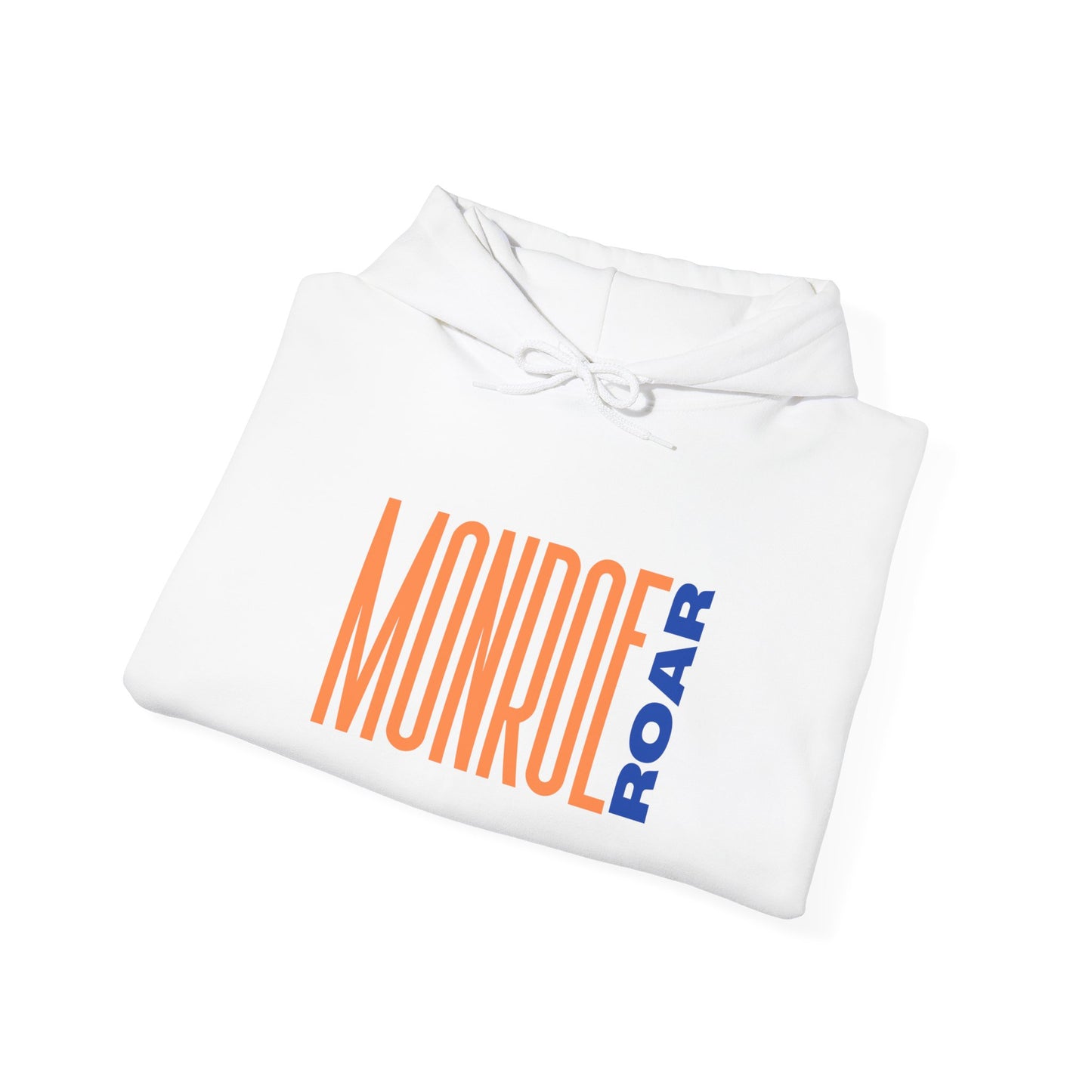 Monroe Roar Unisex Heavy Blend™ Hoodie – Comfortable Graphic Sweatshirt in Blue