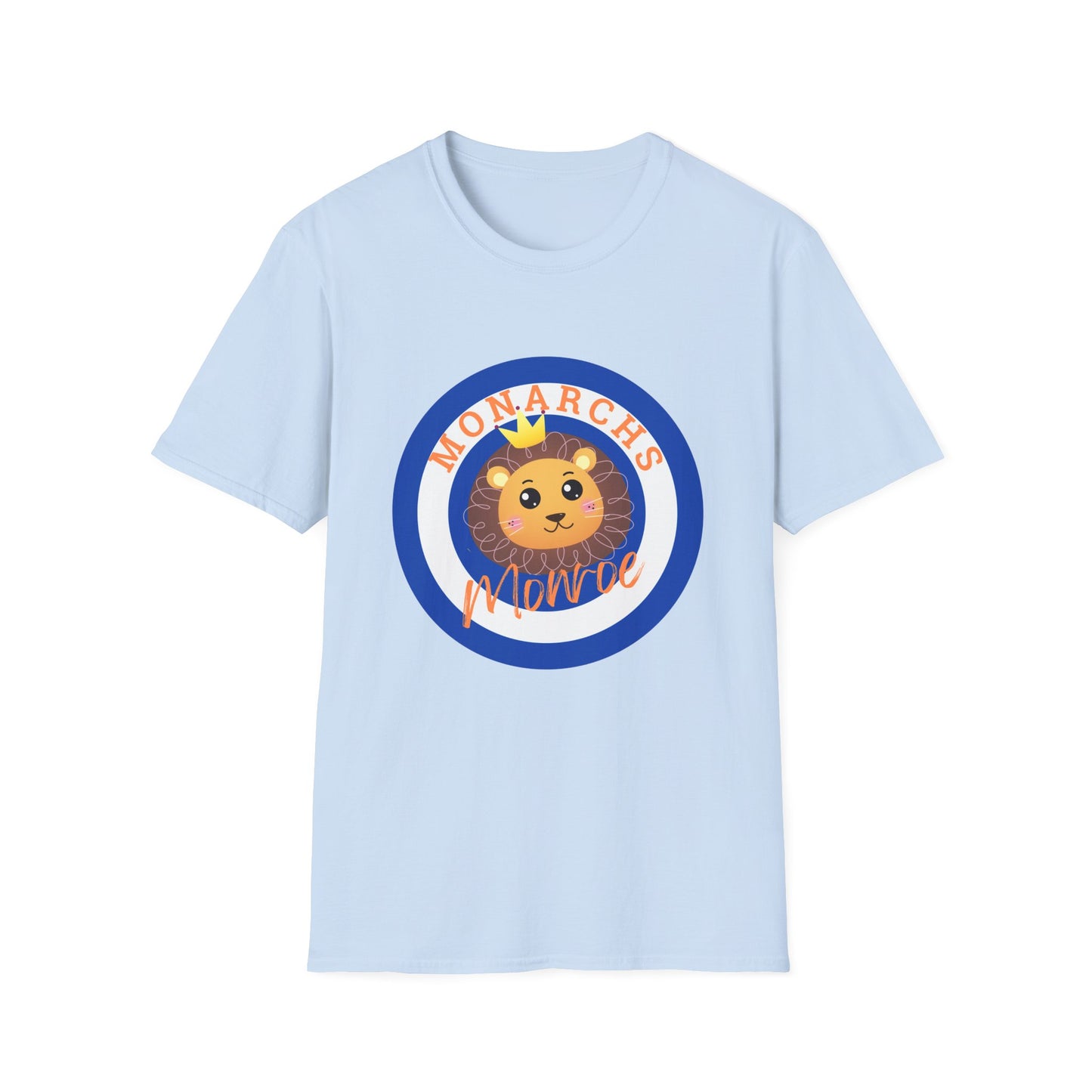 Monarch Lion Unisex Softstyle T-Shirt - Fun & Playful Design