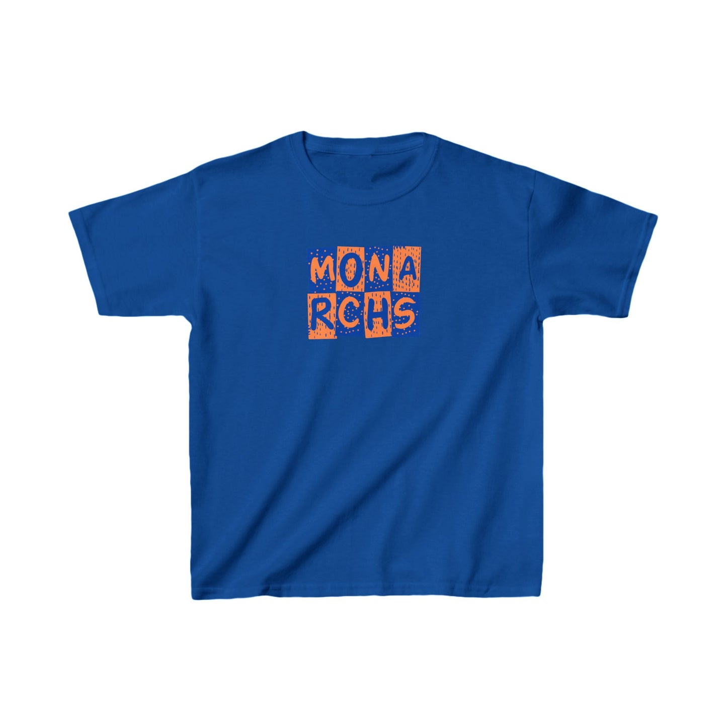 Kids Monarchs SquaresHeavy Cotton Tee - Fun & Vibrant Graphic T-Shirt for Young Fans