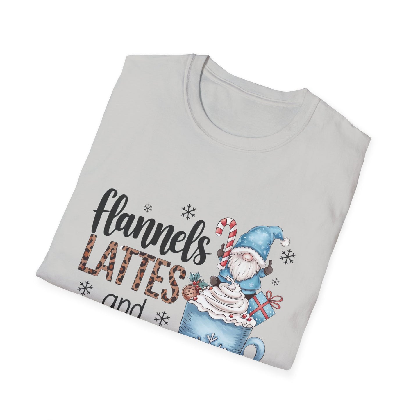 Cozy Flannels, Lattes & Leggings Winter Holiday Unisex T-Shirt