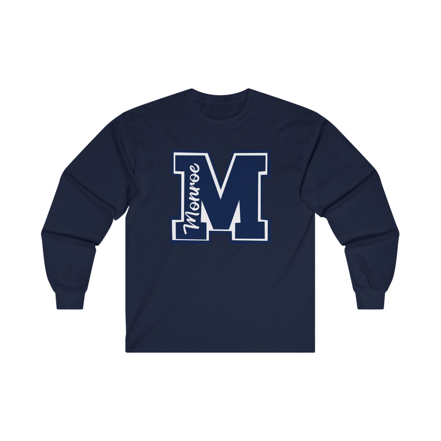 Monroe Unisex Ultra Cotton Long Sleeve Tee - Comfortable School Spirit Wear
