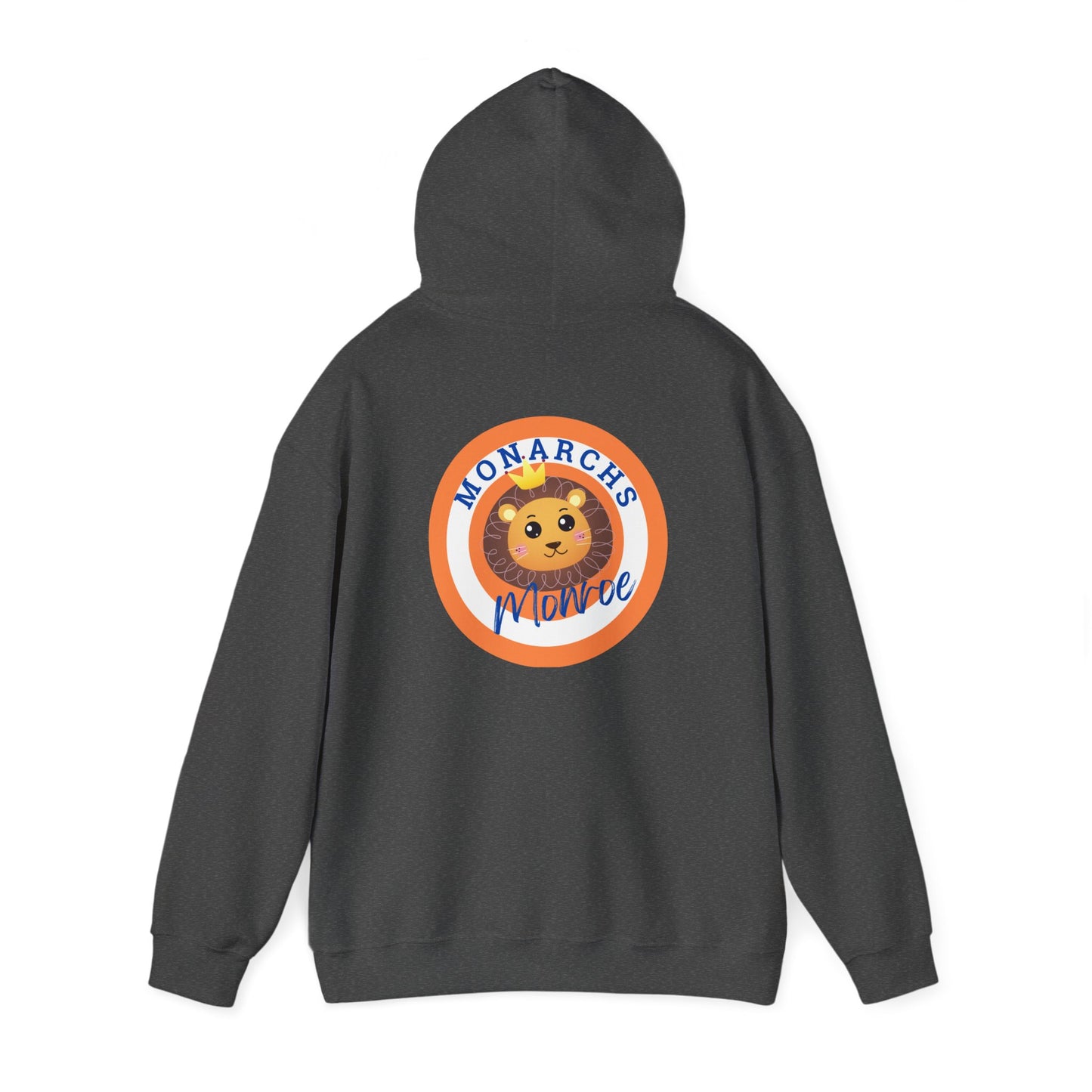 Monarchs Hoodie with Cute Lion Design ON THE BACK - Unisex Heavy Blend™ Sweatshirt