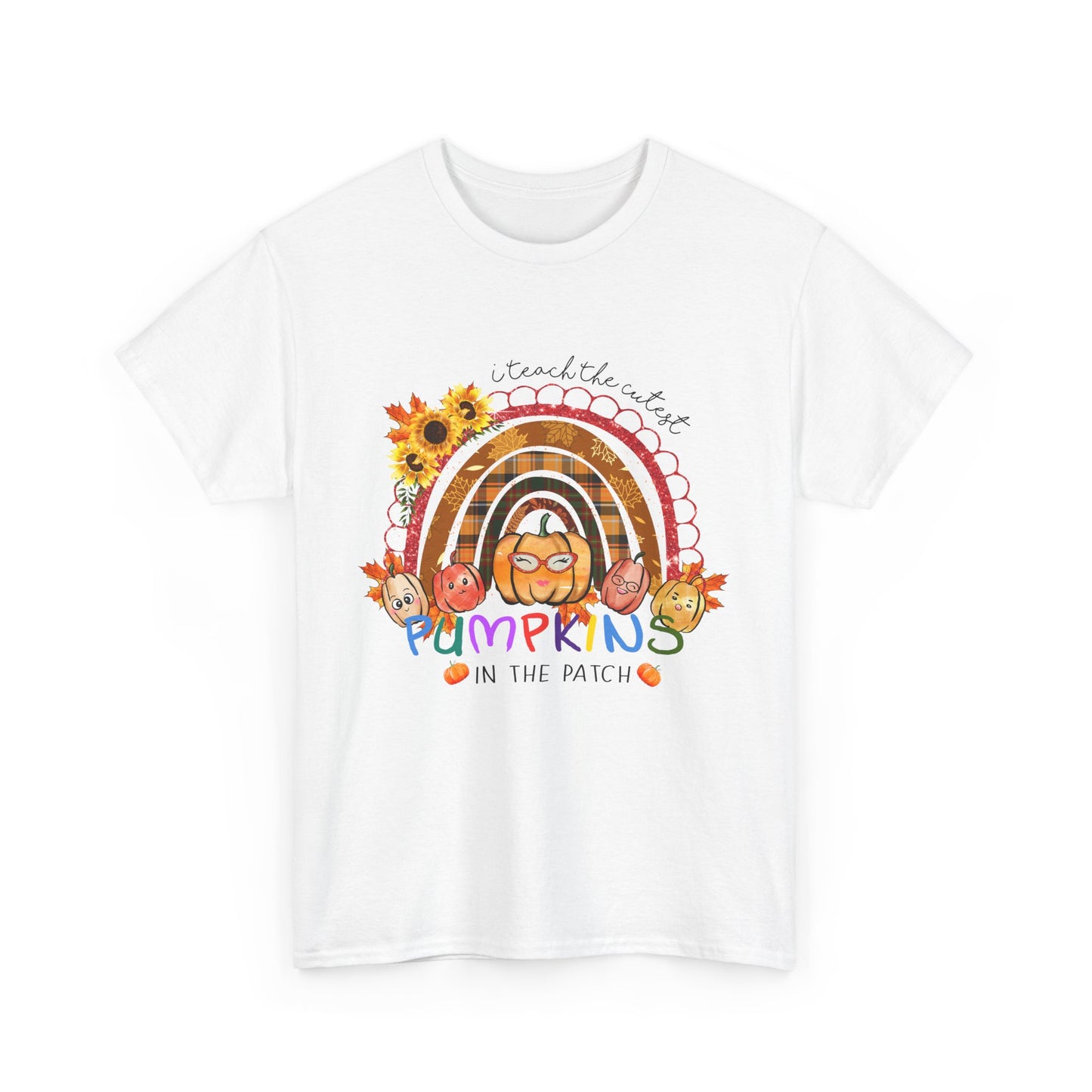Fall Vibes Unisex Heavy Cotton Tee - 'I teach the Cutest Pumpkins in the Patch' Design