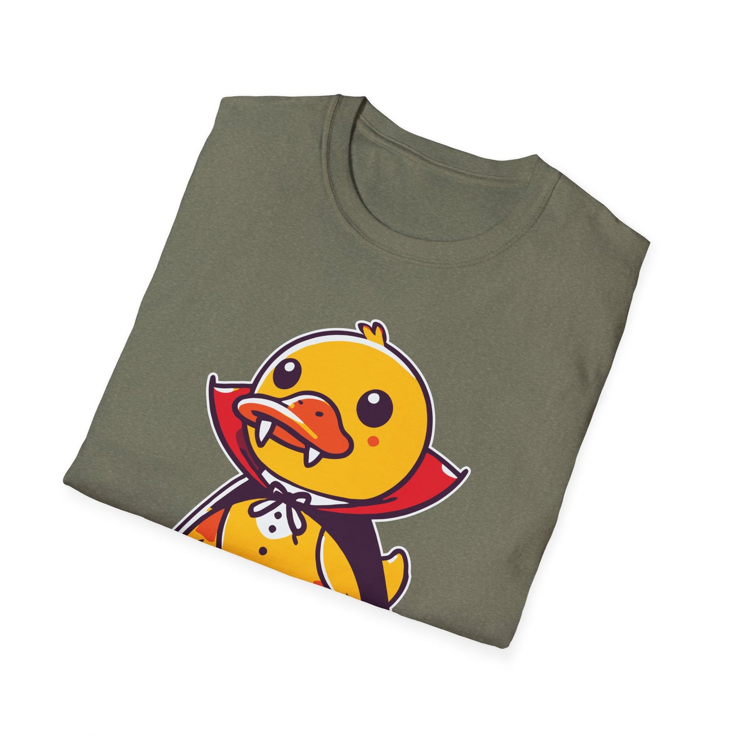 Count Quackula Unisex Softstyle T-Shirt - Fun Halloween Graphic Tee