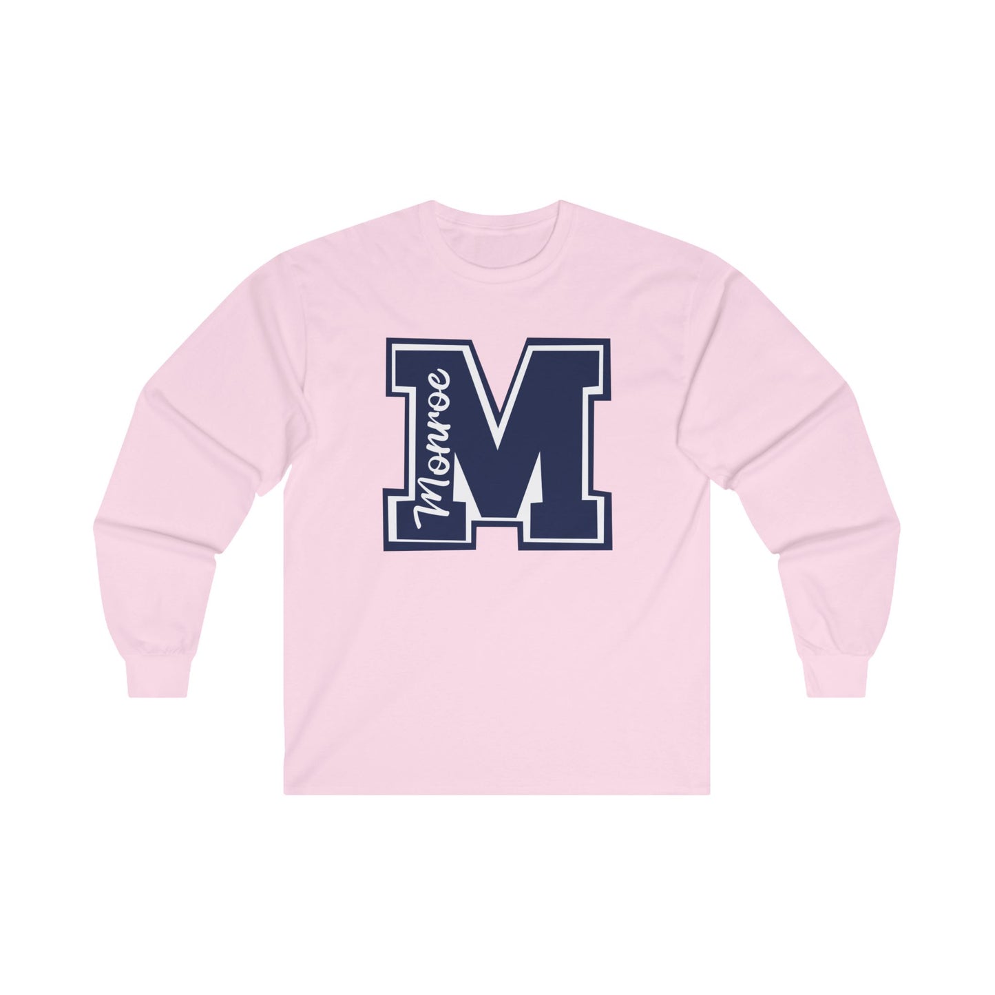 Monroe Unisex Ultra Cotton Long Sleeve Tee - Comfortable School Spirit Wear